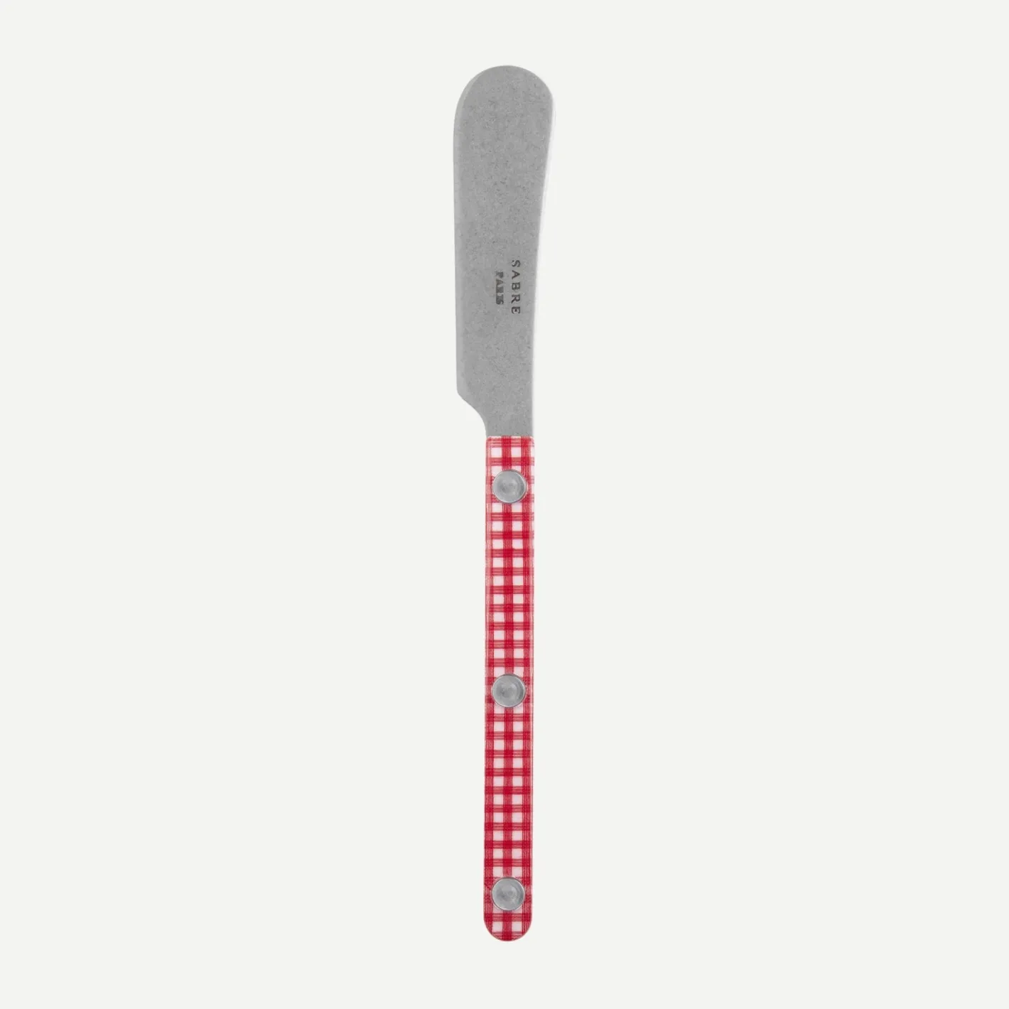 Sabre Paris Bistrot Vintage Gingham, Red | Butter Spreader