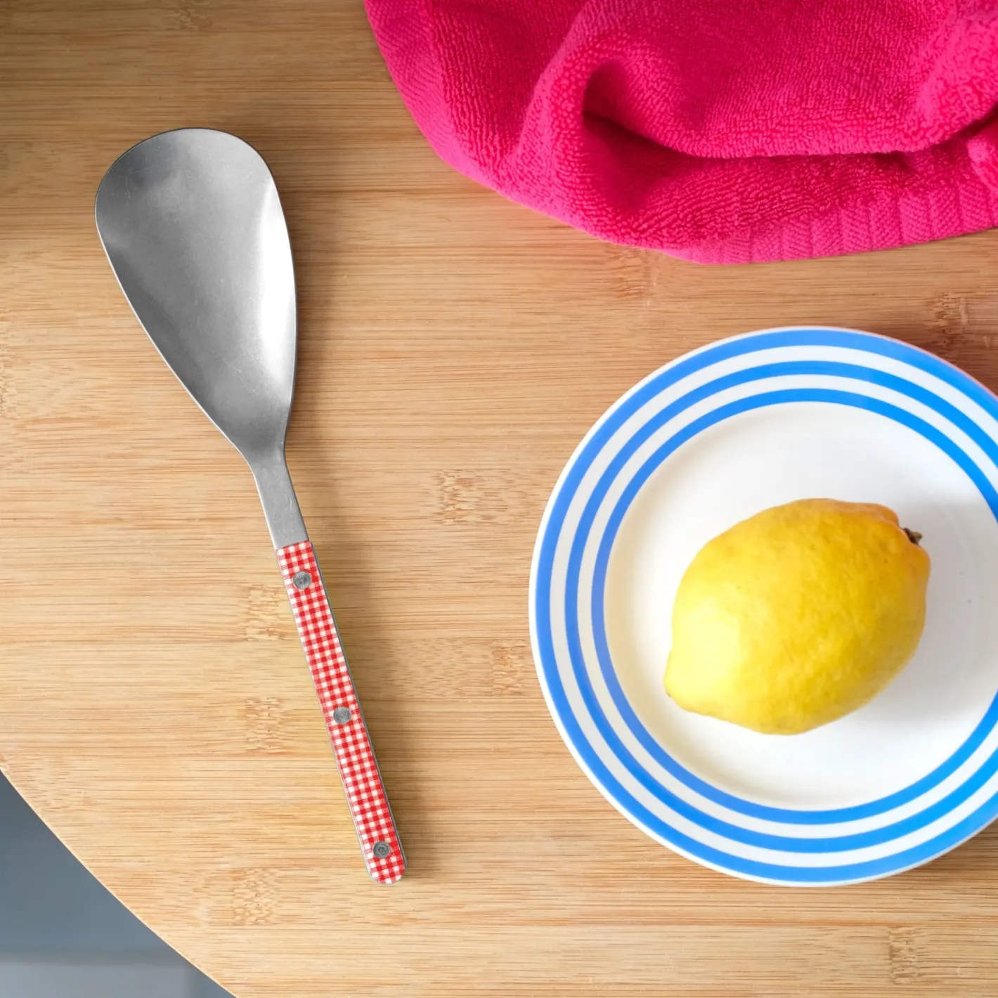 Sabre Paris Bistrot Vintage Gingham, Red | Rice Spoon