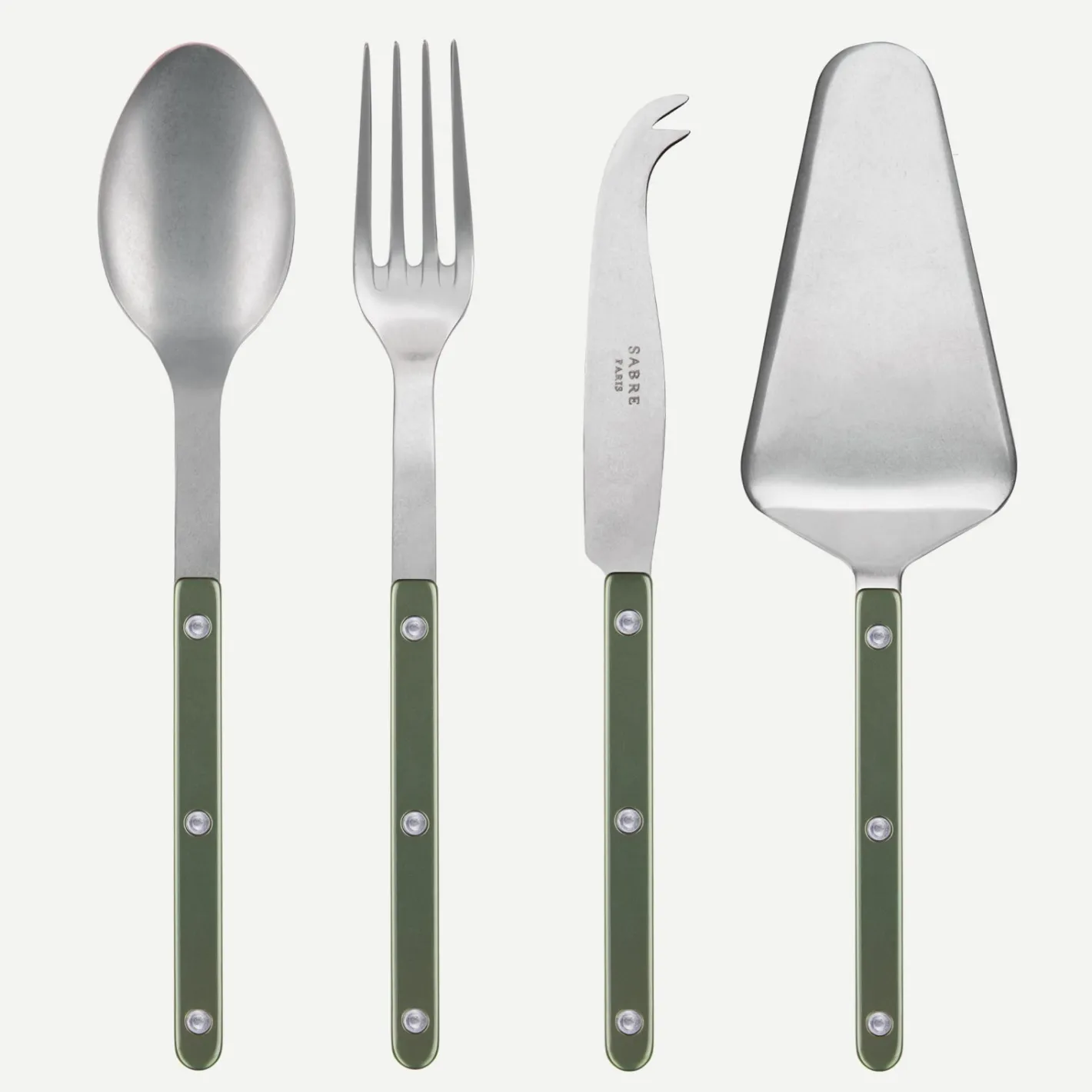 Sabre Paris Bistrot Vintage Pearly, Dark green | Set Of 4 Must-have Serving Pieces