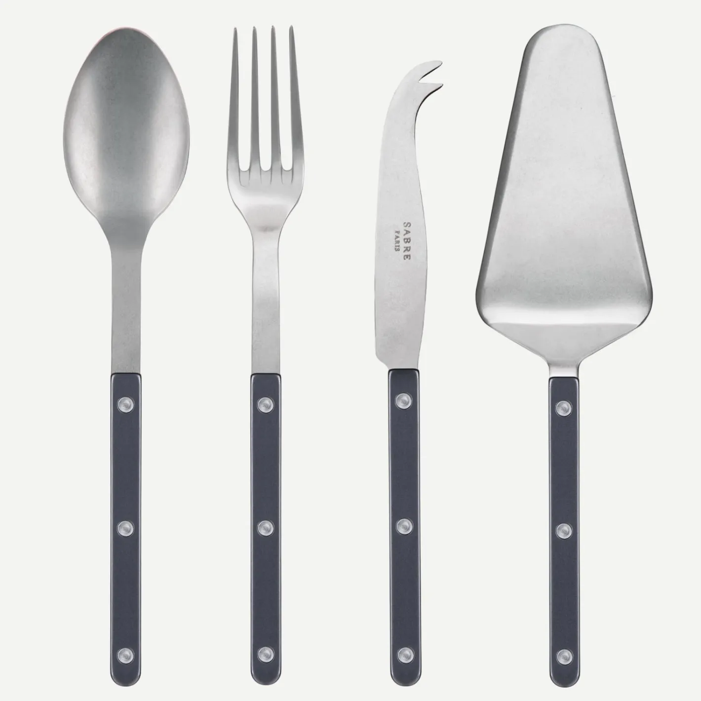 Sabre Paris Bistrot Vintage Pearly, Dark grey | Set Of 4 Must-have Serving Pieces