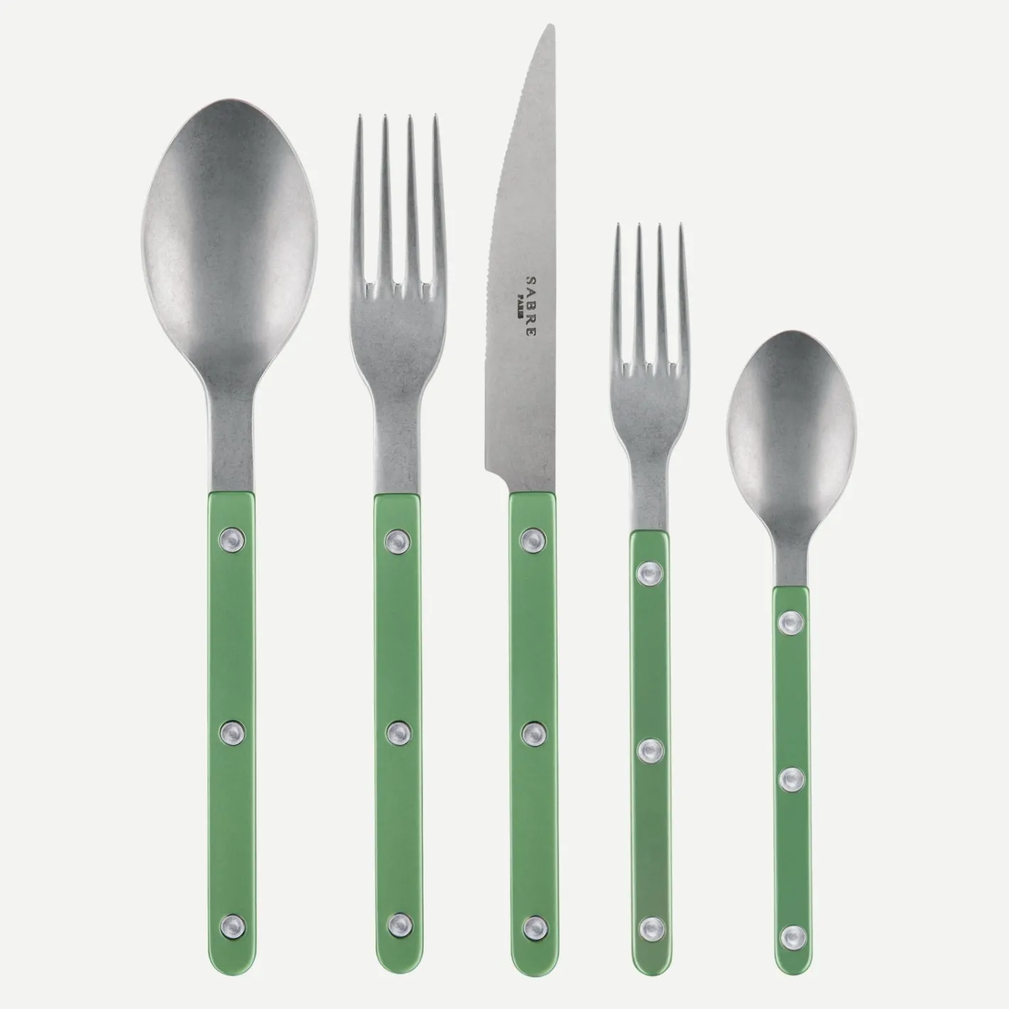 Sabre Paris Bistrot Vintage Pearly, Garden green | 20 Pieces Set