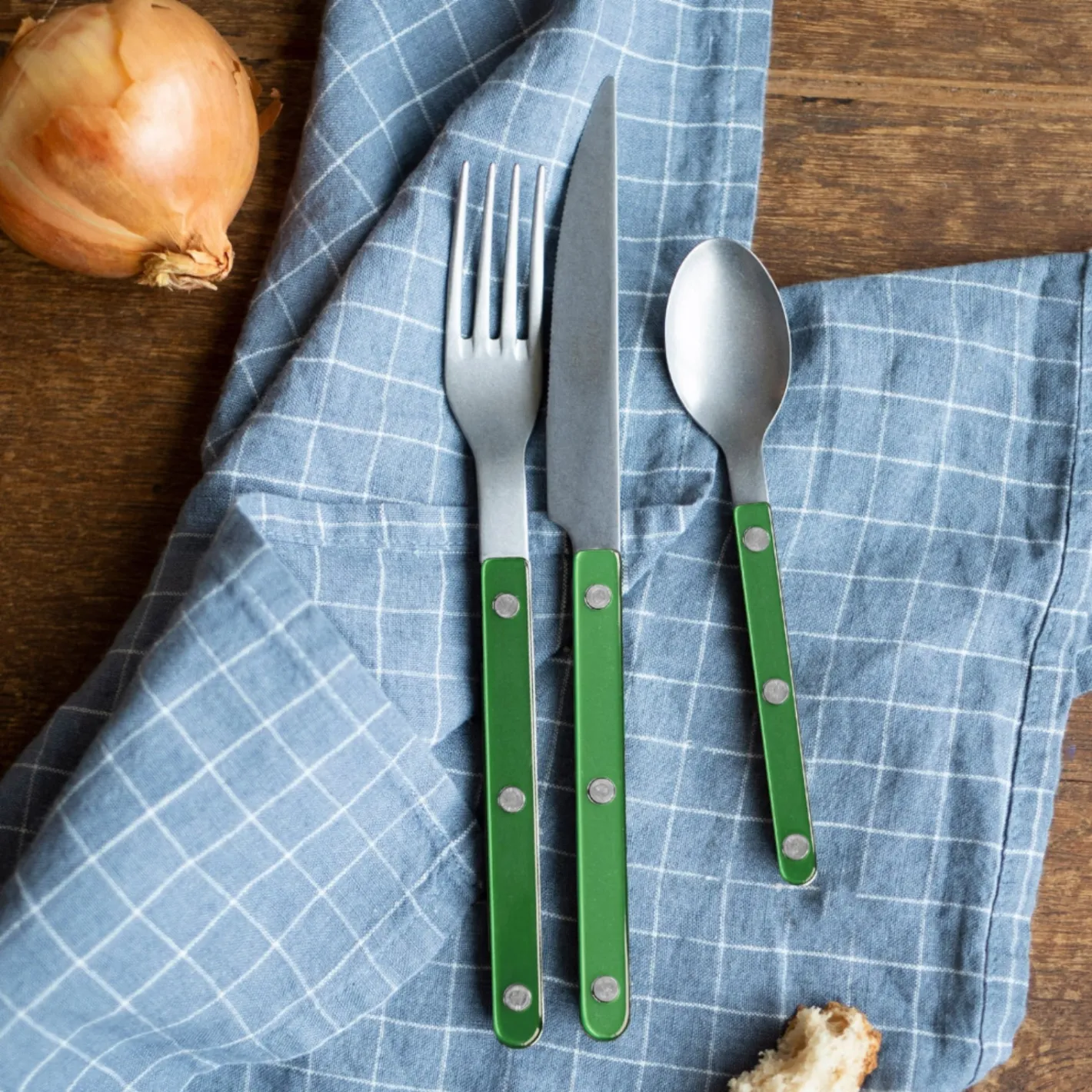 Sabre Paris Bistrot Vintage Pearly, Garden green | Set Of 5 Pieces