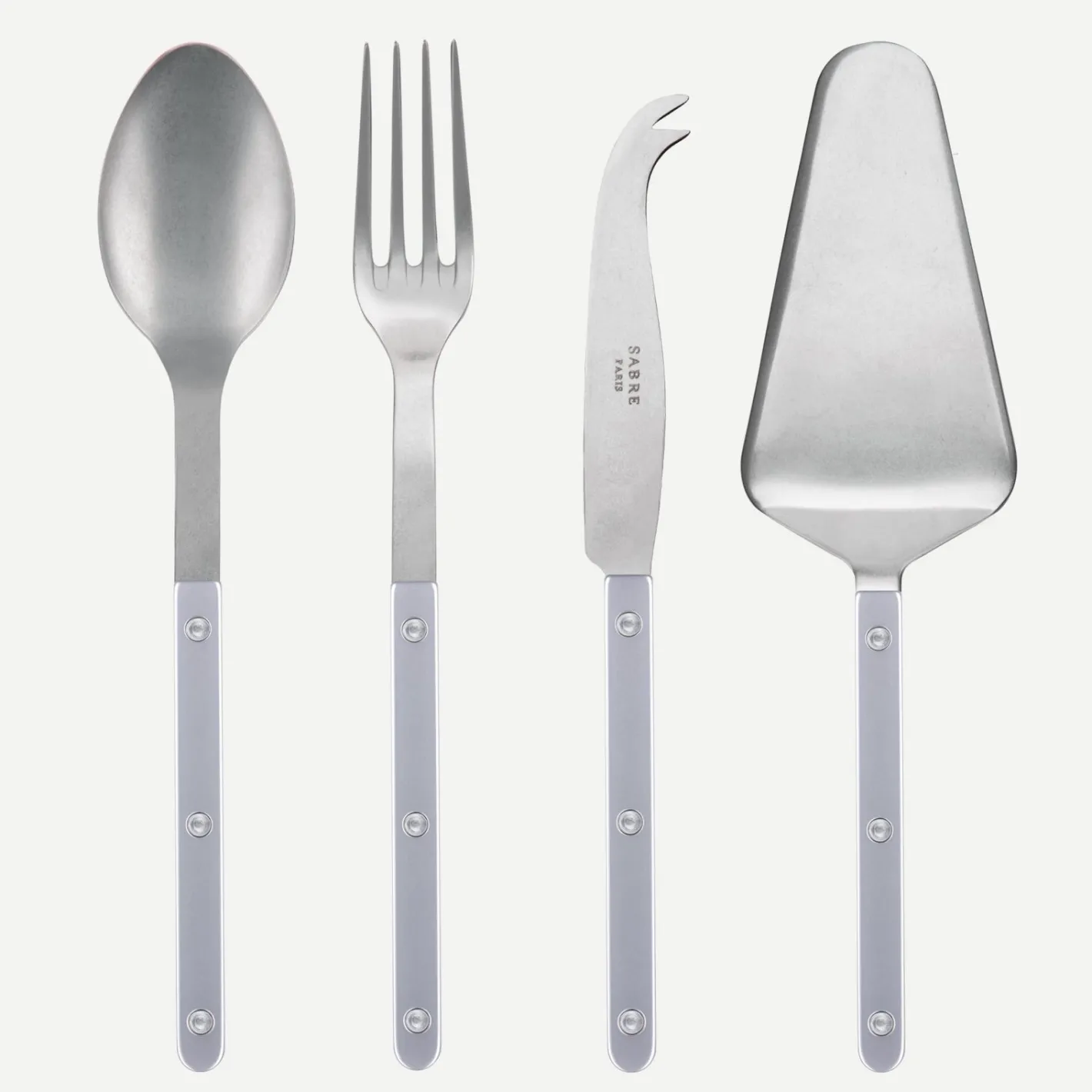 Sabre Paris Bistrot Vintage Pearly, Grey | Set Of 4 Must-have Serving Pieces