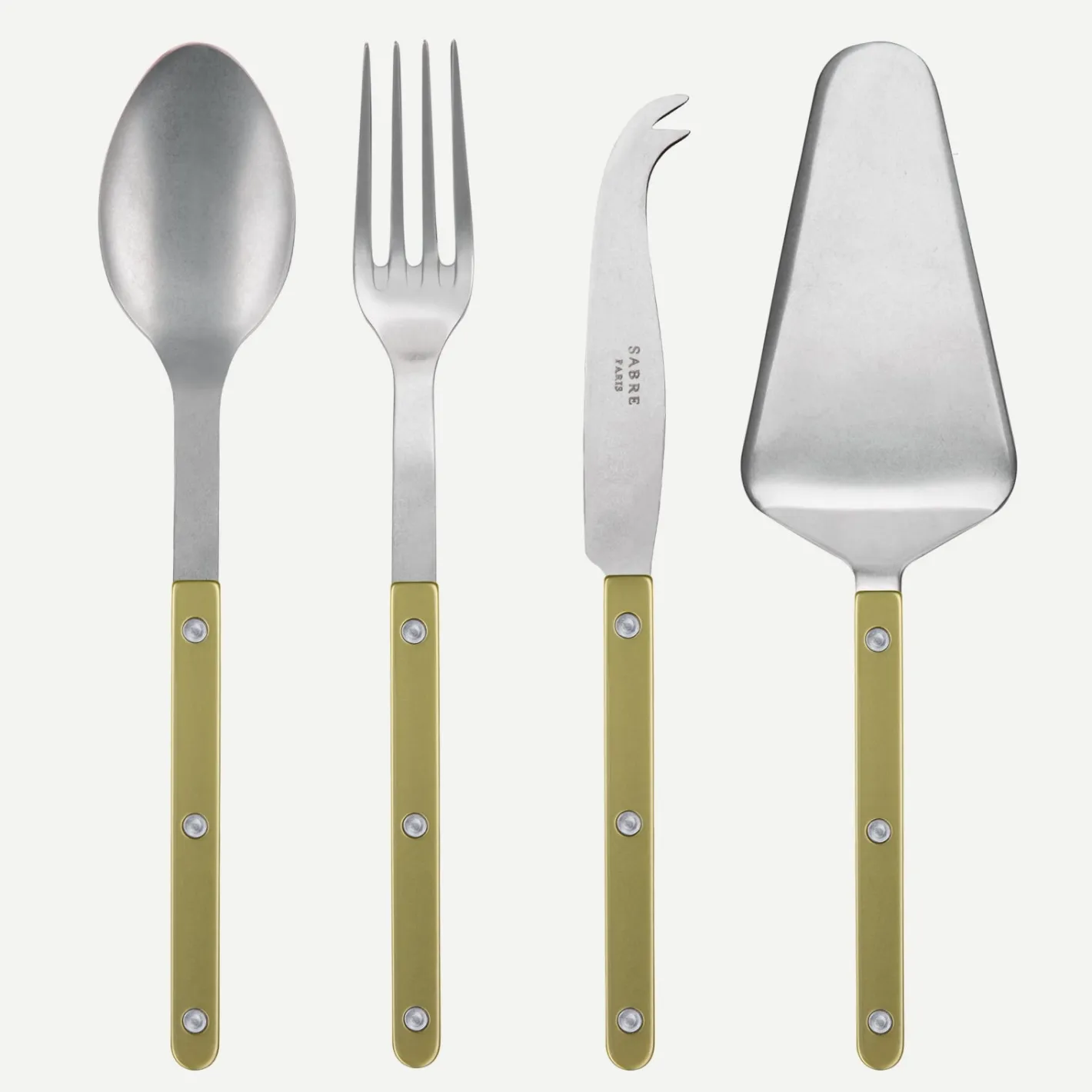 Sabre Paris Bistrot Vintage Pearly, Moss | Set Of 4 Must-have Serving Pieces
