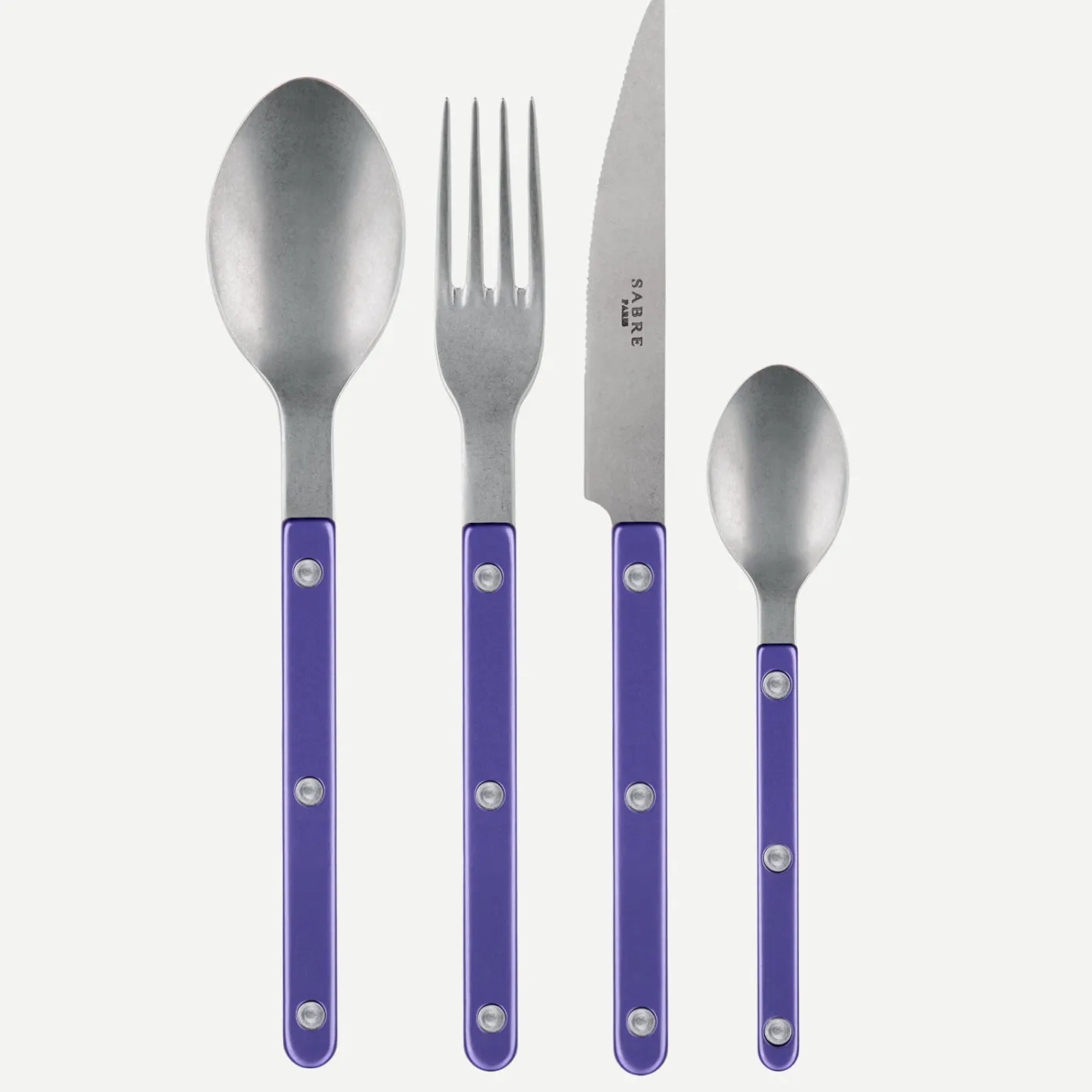 Sabre Paris Bistrot Vintage Pearly, Purple | 48 Pieces Set