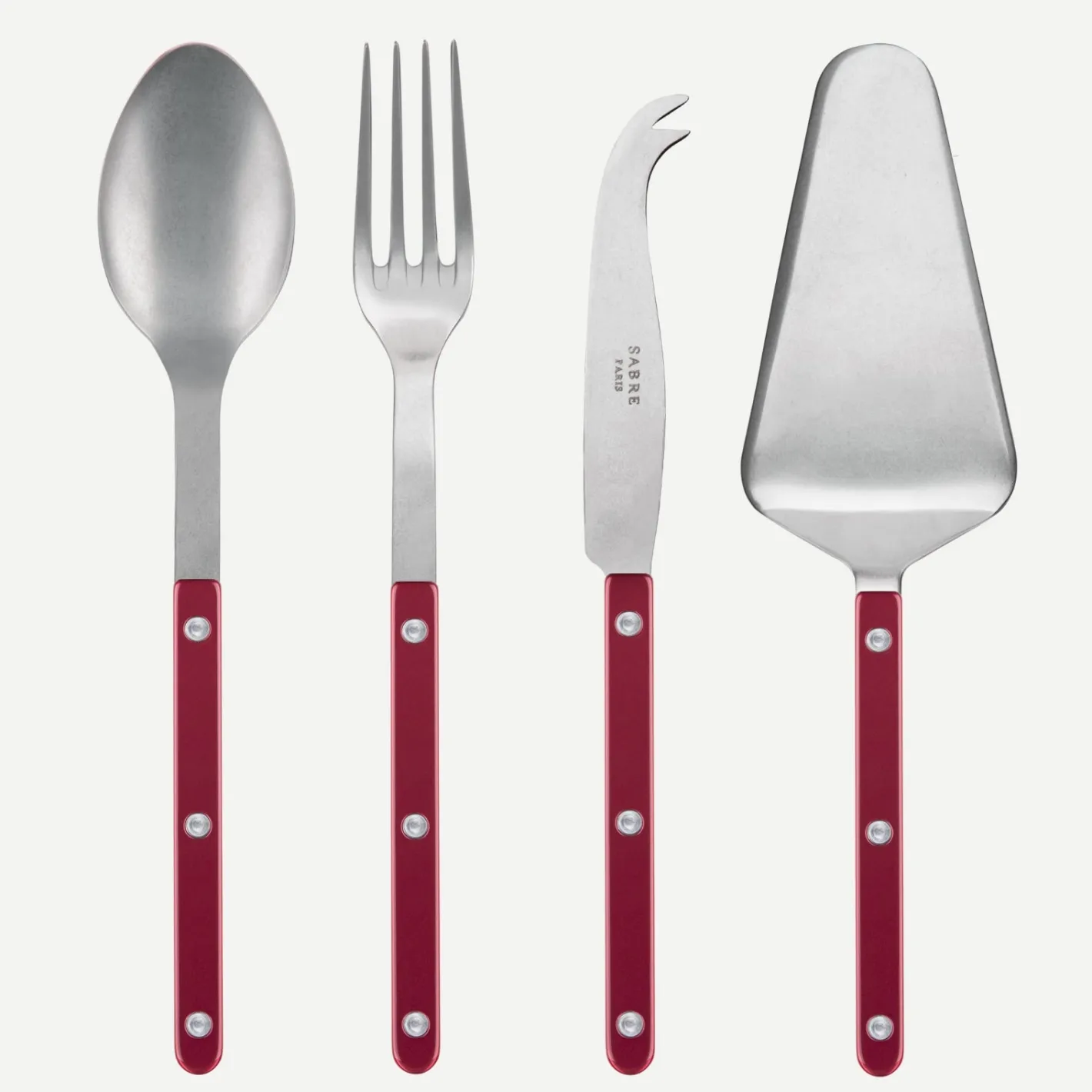 Sabre Paris Bistrot Vintage Pearly, Red | Set Of 4 Must-have Serving Pieces