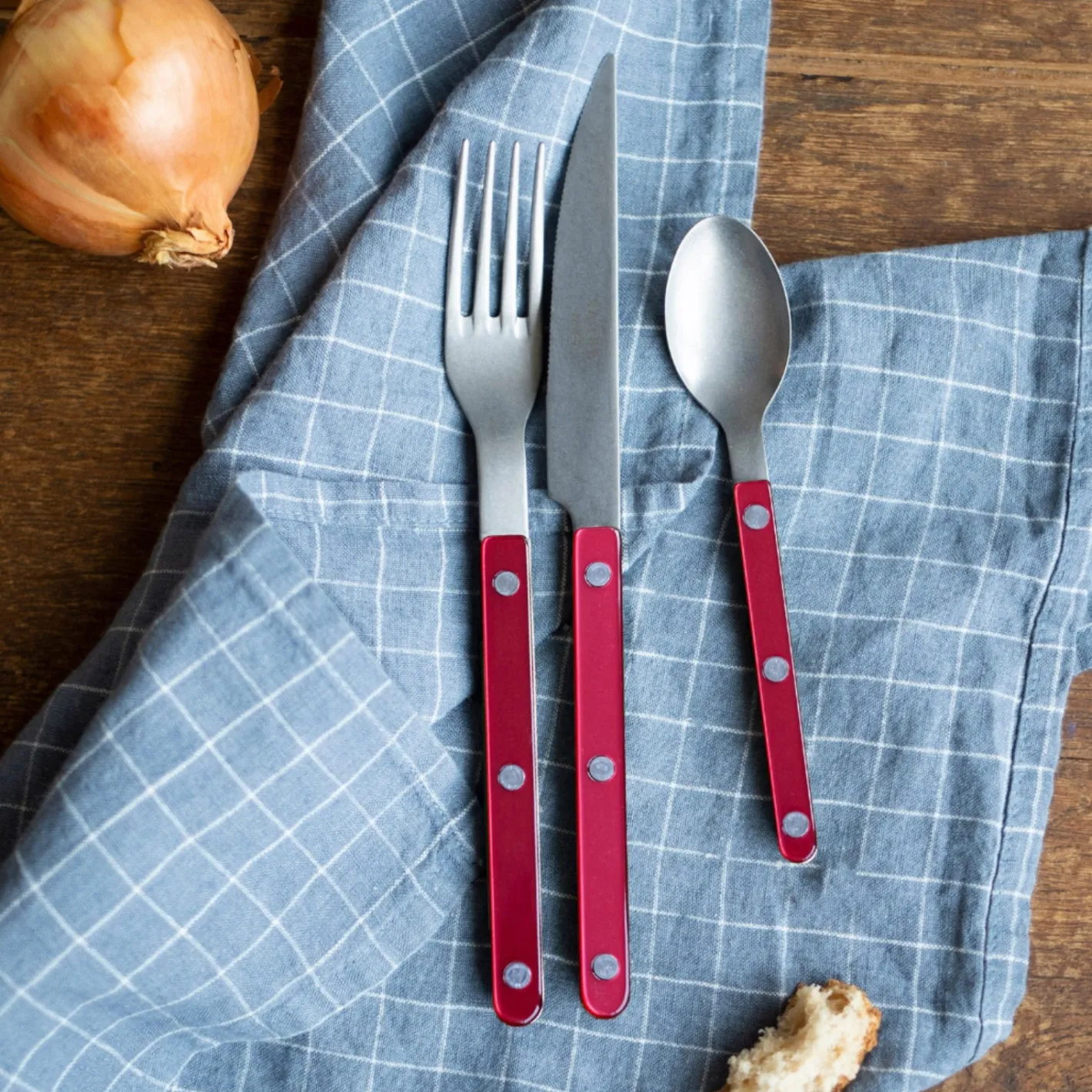 Sabre Paris Bistrot Vintage Pearly, Red | Dinner Knife