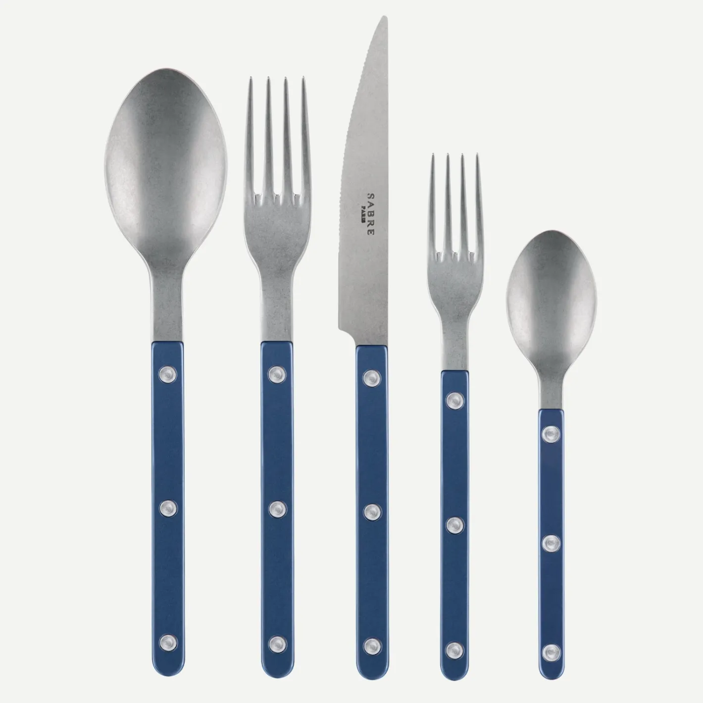 Sabre Paris Bistrot Vintage Pearly, Steel blue | 20 Pieces Set