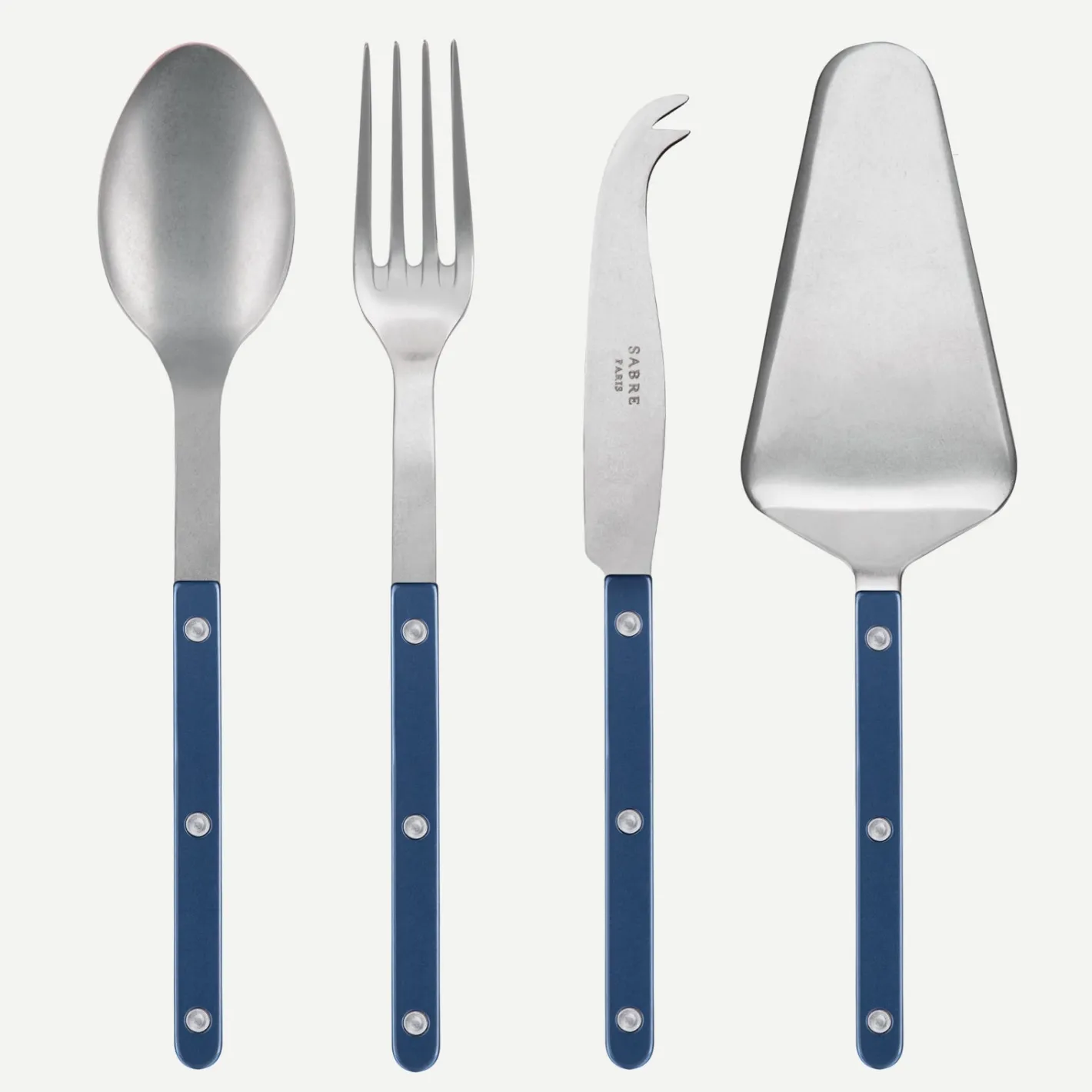 Sabre Paris Bistrot Vintage Pearly, Steel blue | Set Of 4 Must-have Serving Pieces