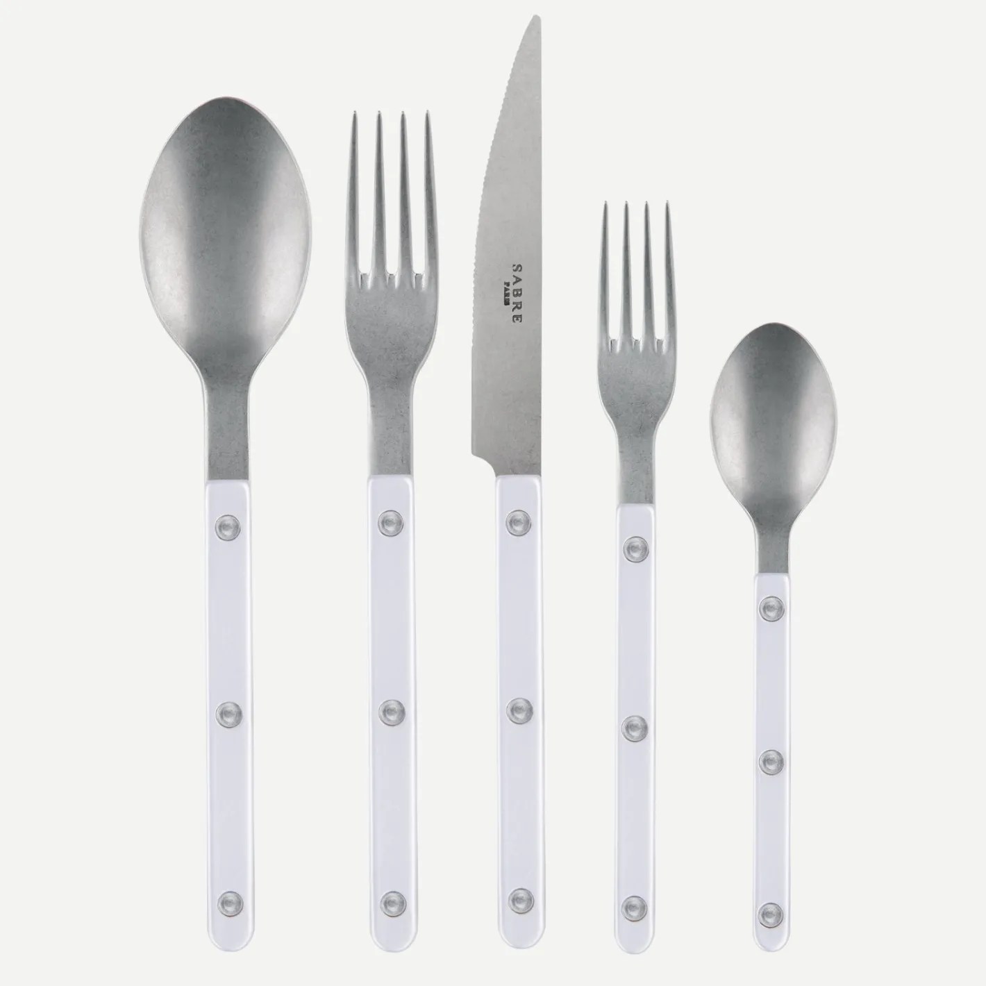Sabre Paris Bistrot Vintage Pearly, White | 20 Pieces Set