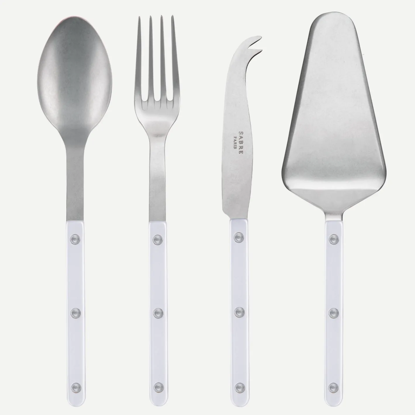 Sabre Paris Bistrot Vintage Pearly, White | Set Of 4 Must-have Serving Pieces