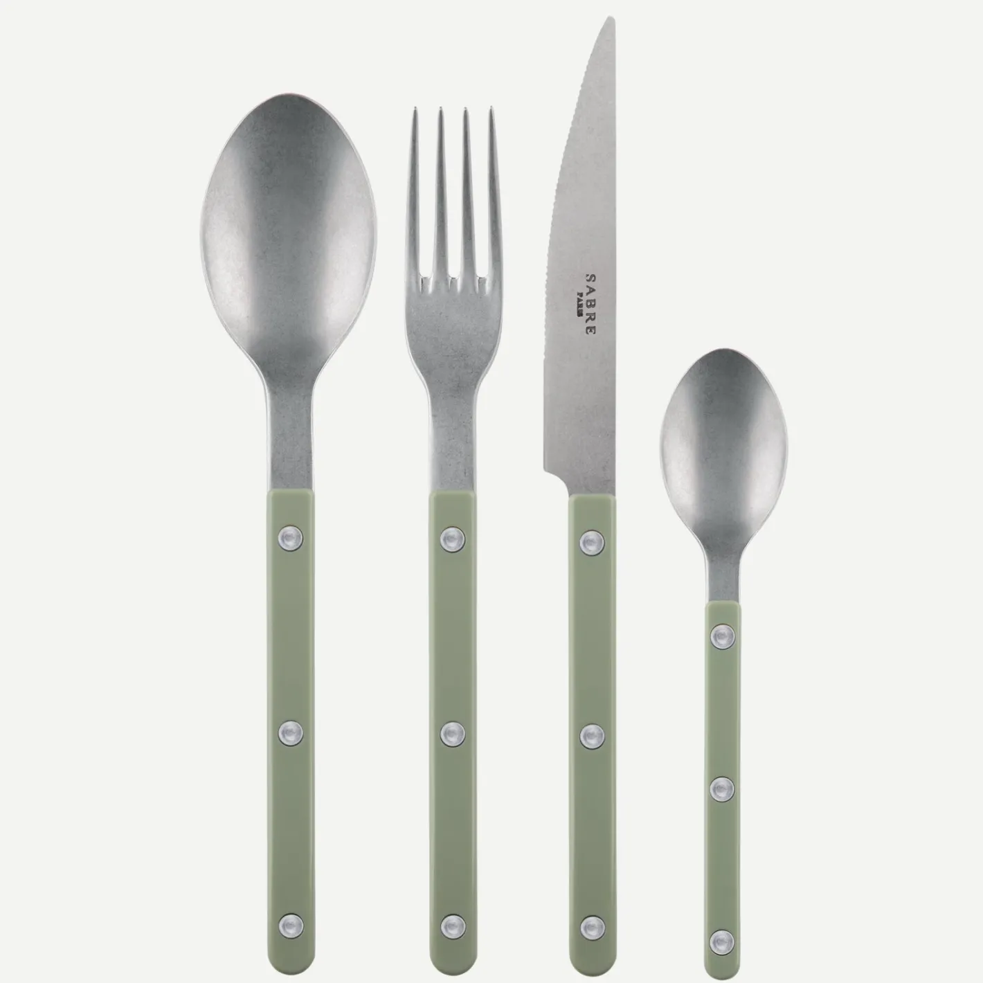 Sabre Paris Bistrot Vintage Solid, Asparagus | Set Of 4 Pieces