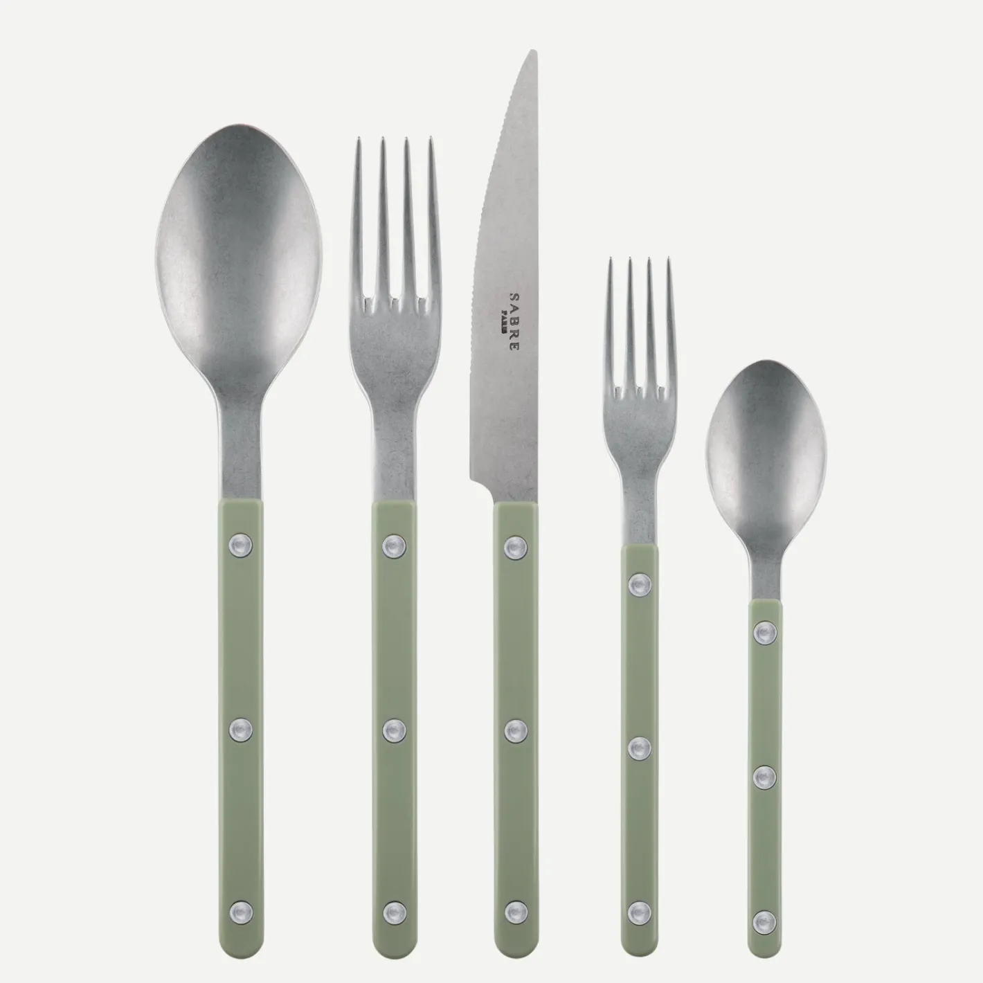 Sabre Paris Bistrot Vintage Solid, Asparagus | 20 Pieces Set