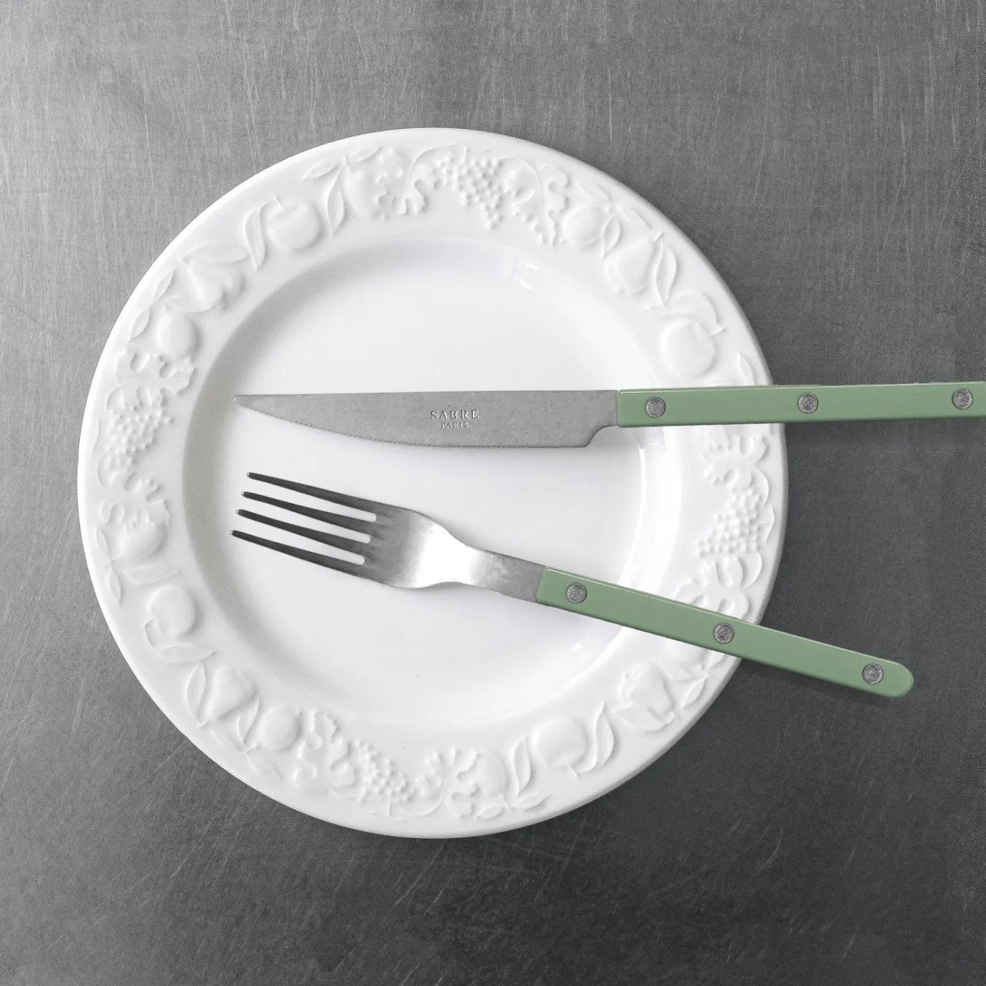 Sabre Paris Bistrot Vintage Solid, Asparagus | Set Of 5 Pieces
