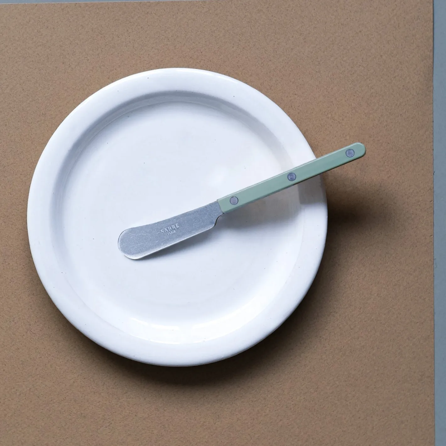Sabre Paris Bistrot Vintage Solid, Asparagus | Butter Spreader