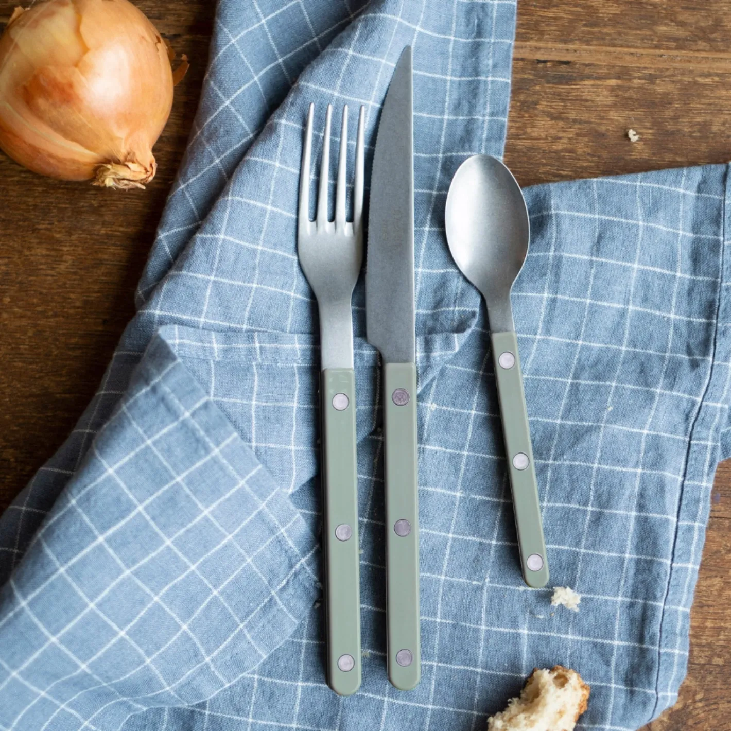 Sabre Paris Bistrot Vintage Solid, Asparagus | Set Of 5 Pieces