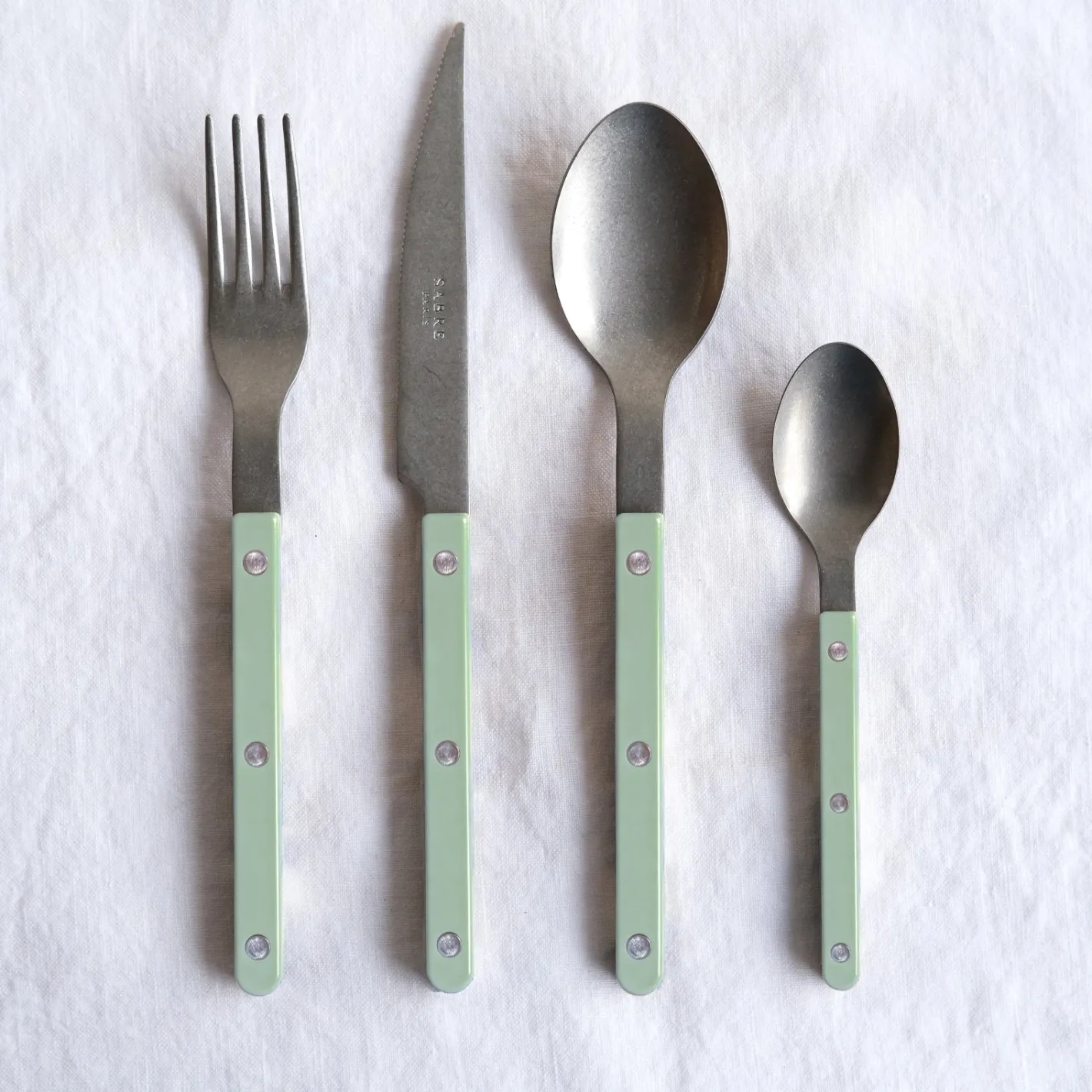 Sabre Paris Bistrot Vintage Solid, Asparagus | Set Of 5 Pieces