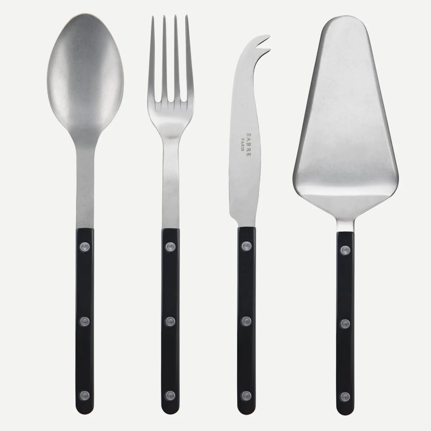 Sabre Paris Bistrot Vintage Solid, Black | Set Of 4 Must-have Serving Pieces