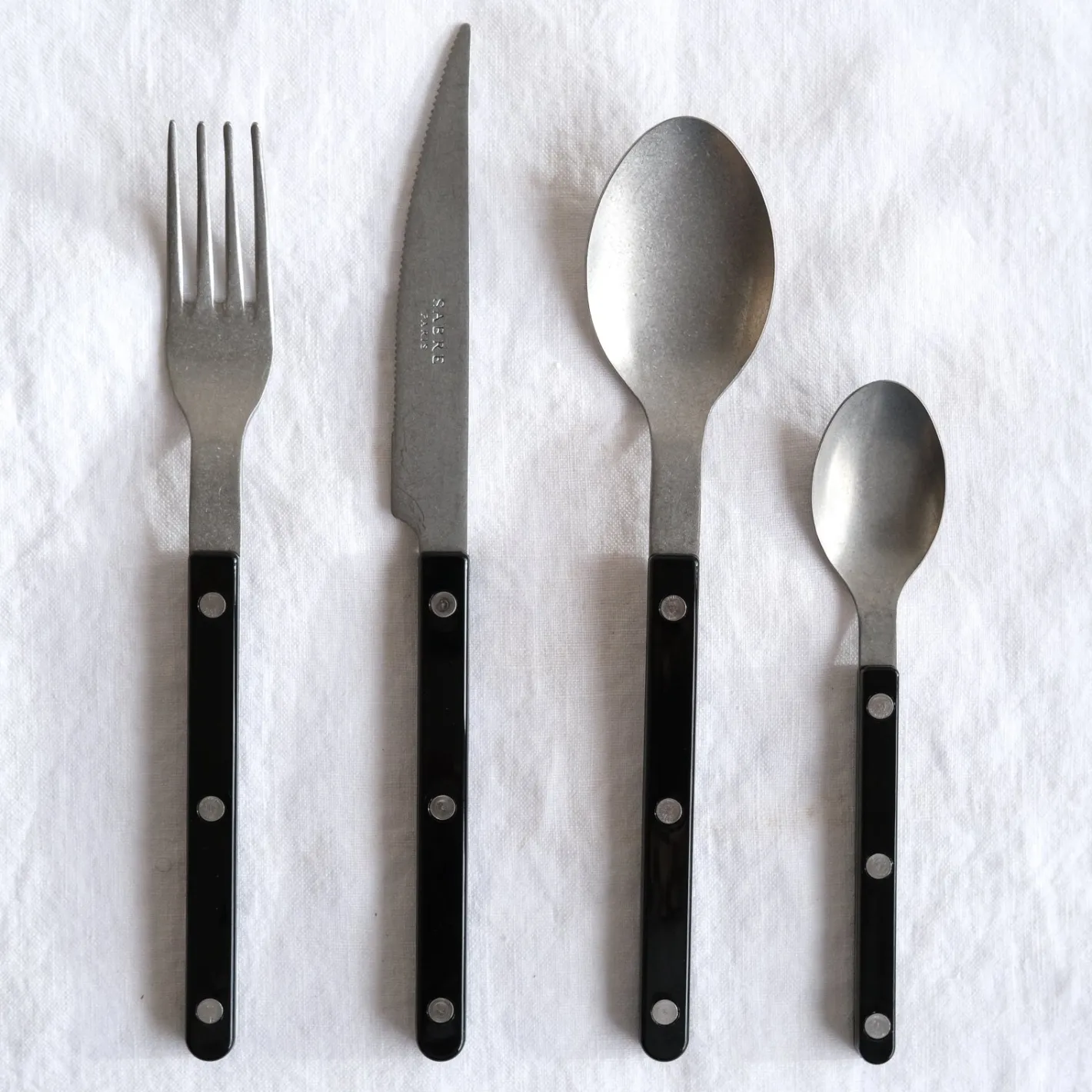 Sabre Paris Bistrot Vintage Solid, Black | Soup Spoon