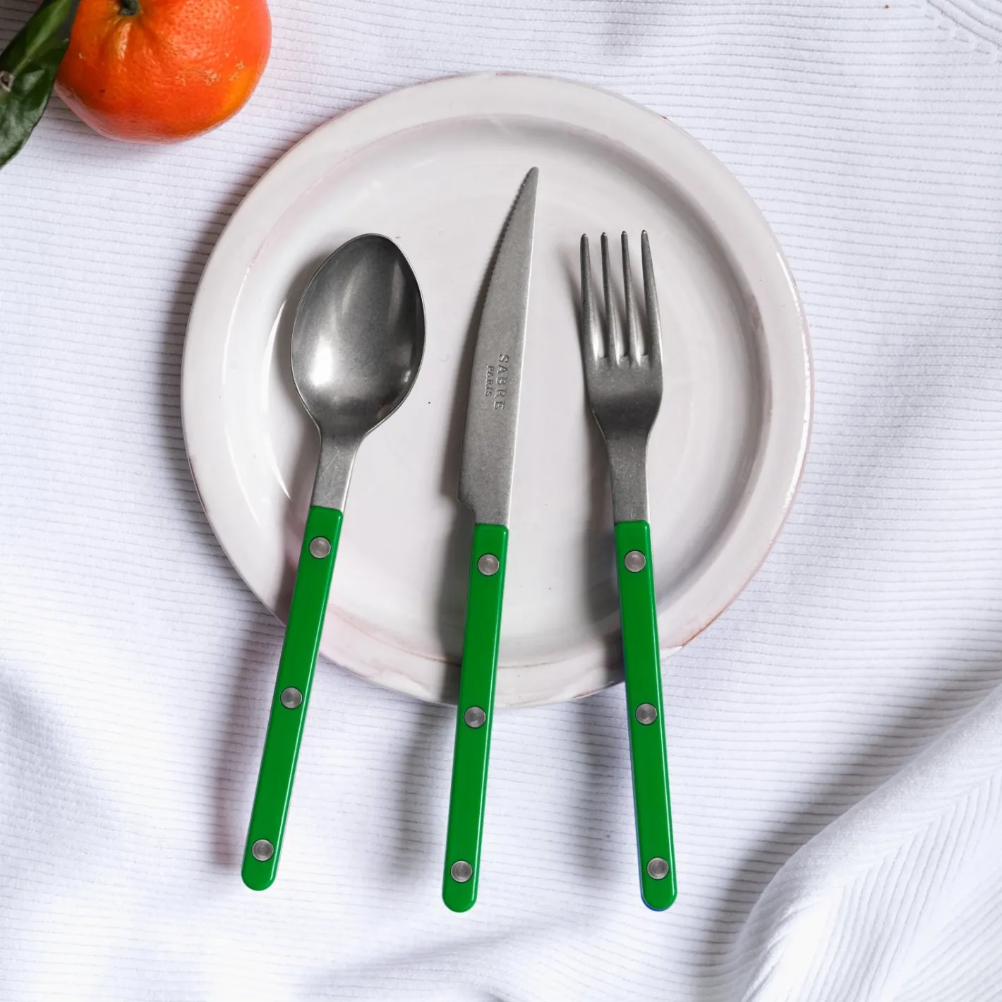 Sabre Paris Bistrot Vintage Solid, Garden green | Salad Fork