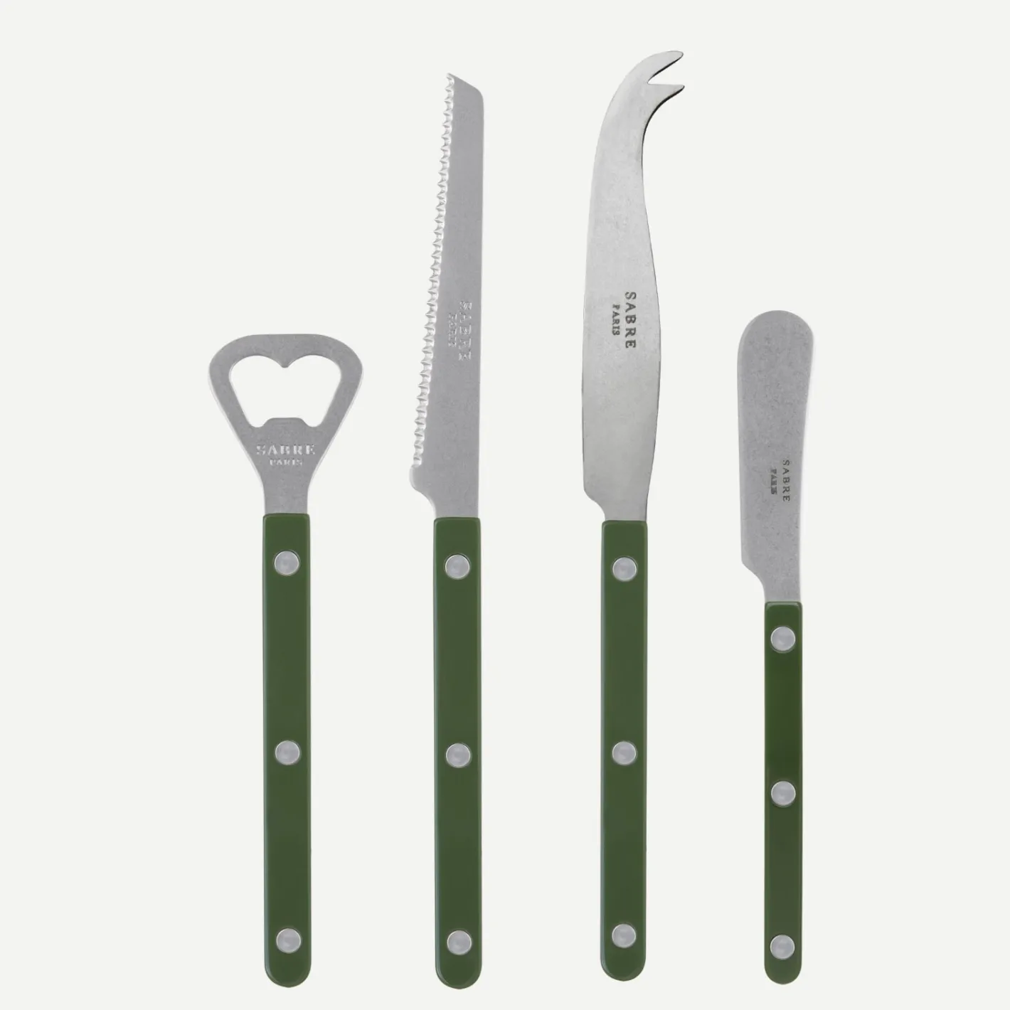 Sabre Paris Bistrot Vintage Solid, Green | Aperitif Set