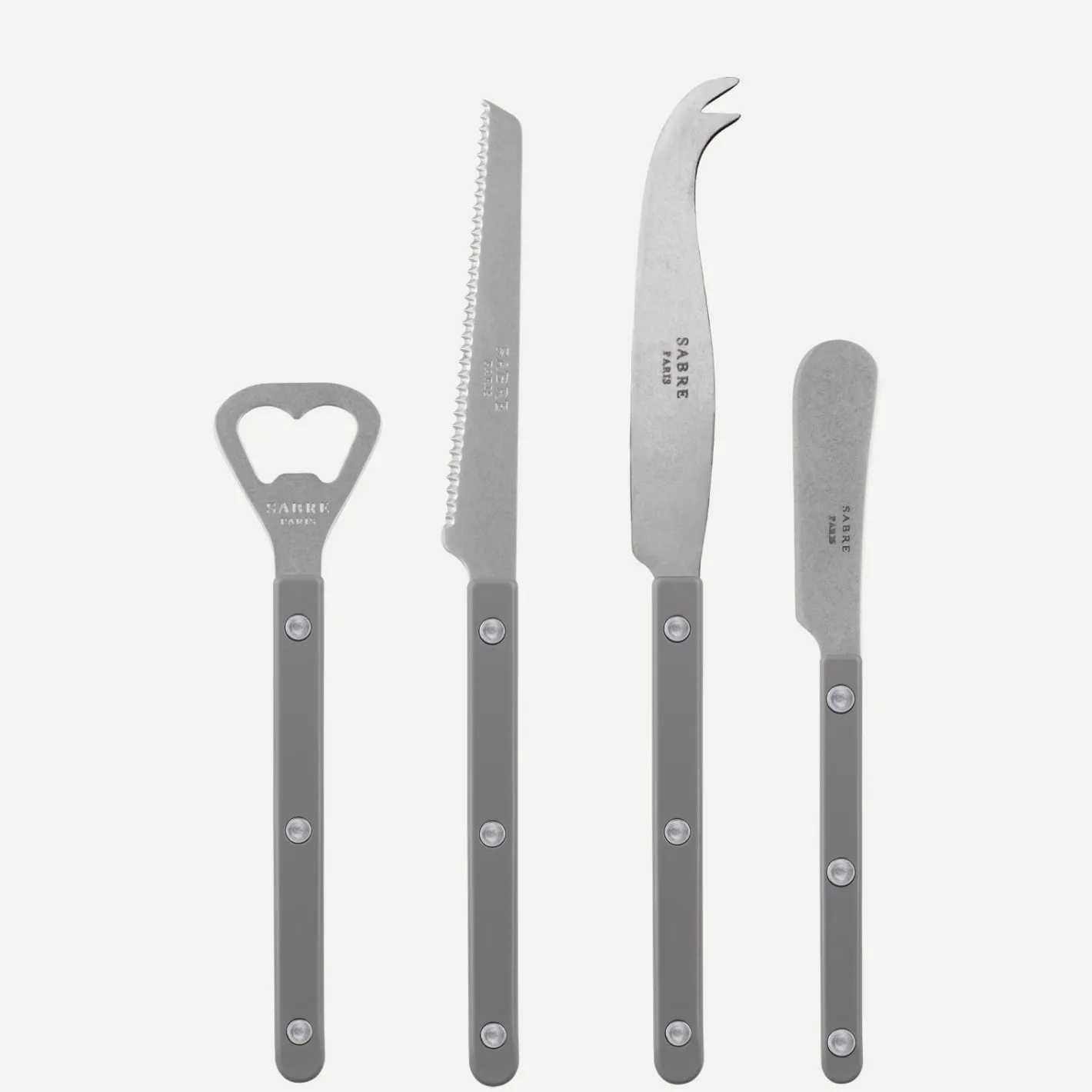 Sabre Paris Bistrot Vintage Solid, Grey | Aperitif Set