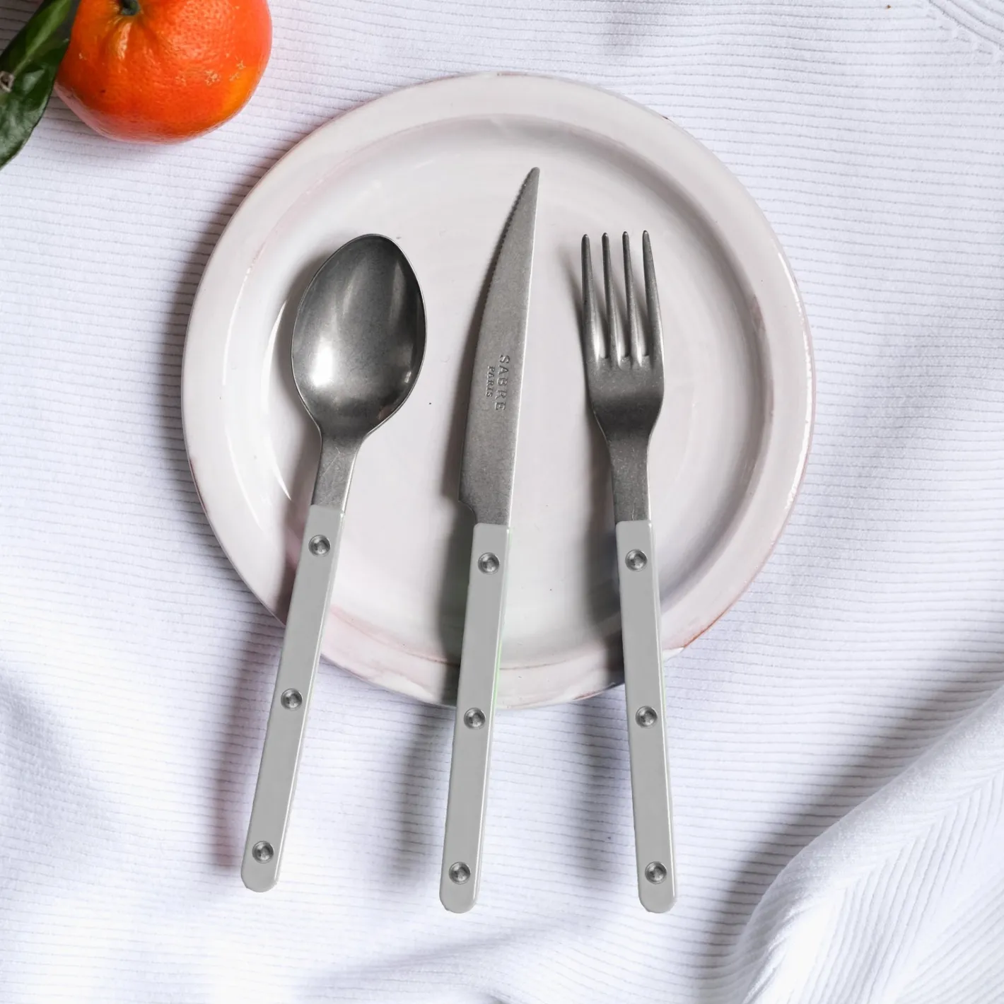 Sabre Paris Bistrot Vintage Solid, Grey | Salad Fork