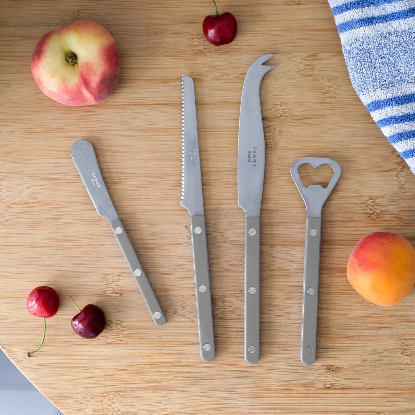 Sabre Paris Bistrot Vintage Solid, Grey | Aperitif Set