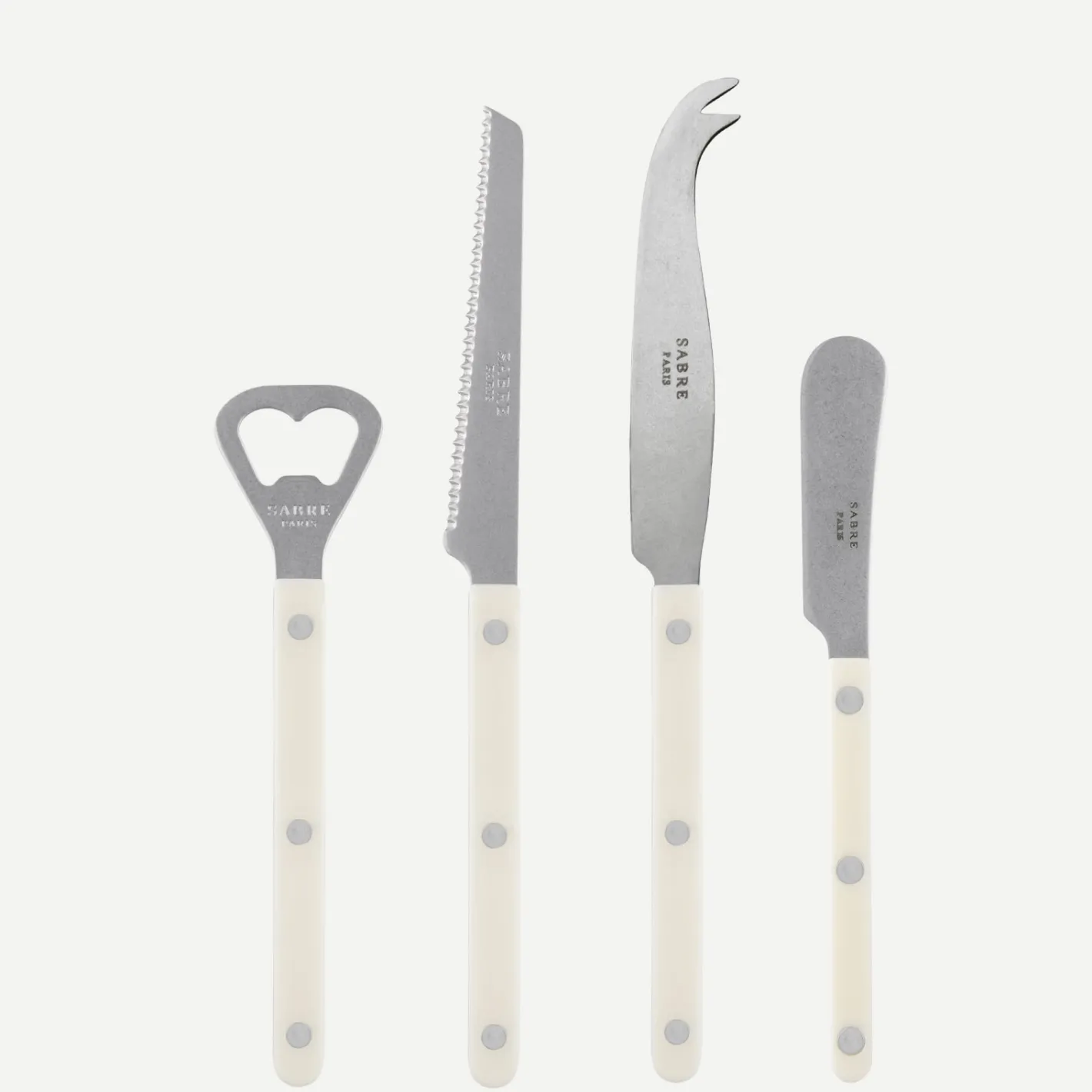 Sabre Paris Bistrot Vintage Solid, Ivory | Aperitif Set