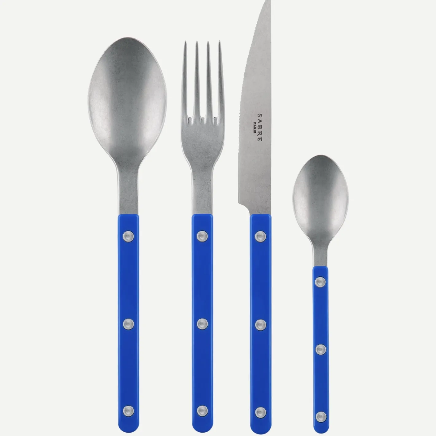 Sabre Paris Bistrot Vintage Solid, Lapis blue | 48 Pieces Set