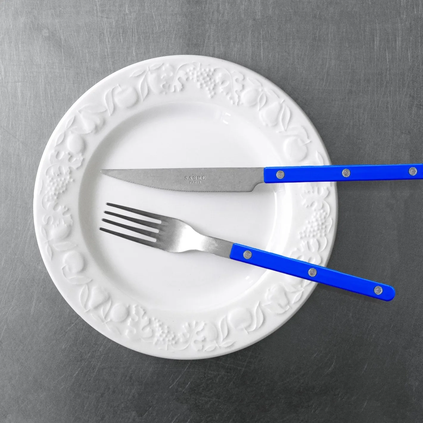 Sabre Paris Bistrot Vintage Solid, Lapis blue | Set Of 4 Pieces