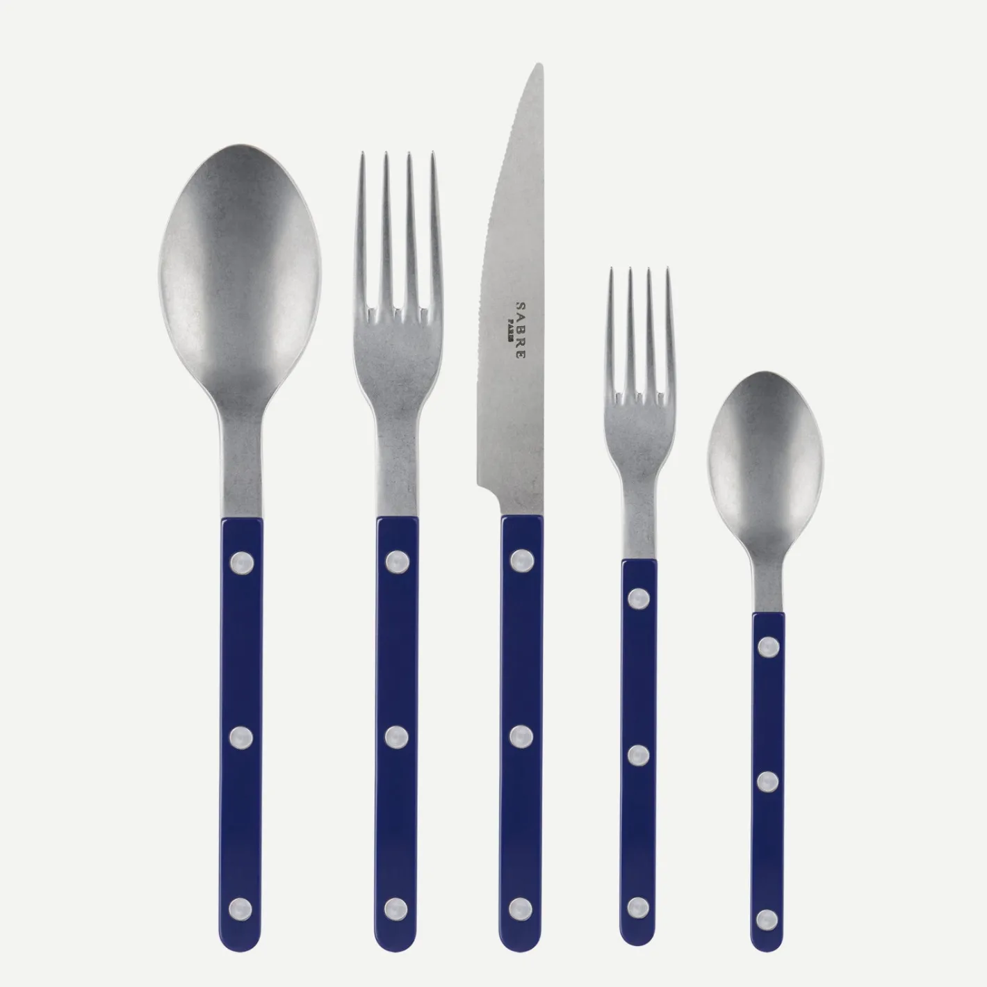 Sabre Paris Bistrot Vintage Solid, Navy blue | 20 Pieces Set