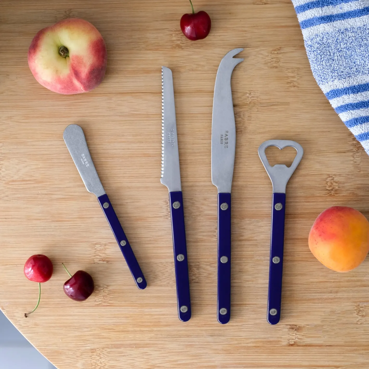 Sabre Paris Bistrot Vintage Solid, Navy blue | Aperitif Set