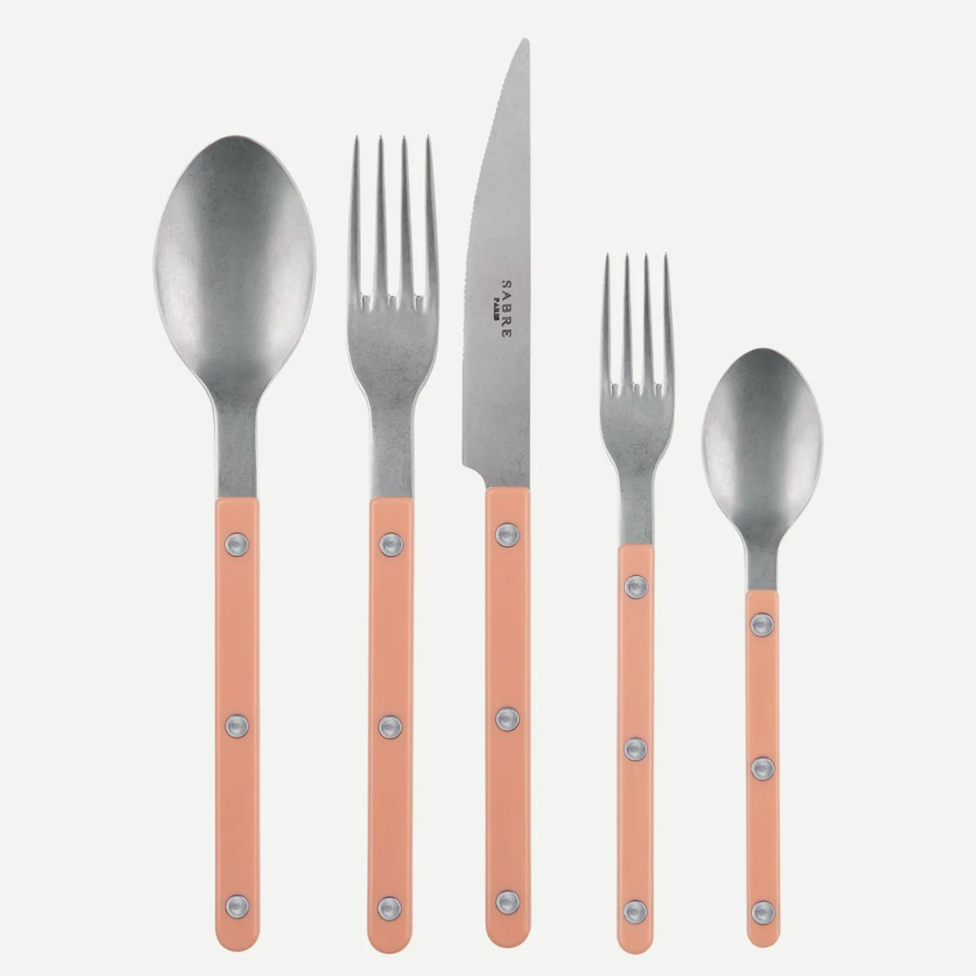 Sabre Paris Bistrot Vintage Solid, Nude Pink | 20 Pieces Set