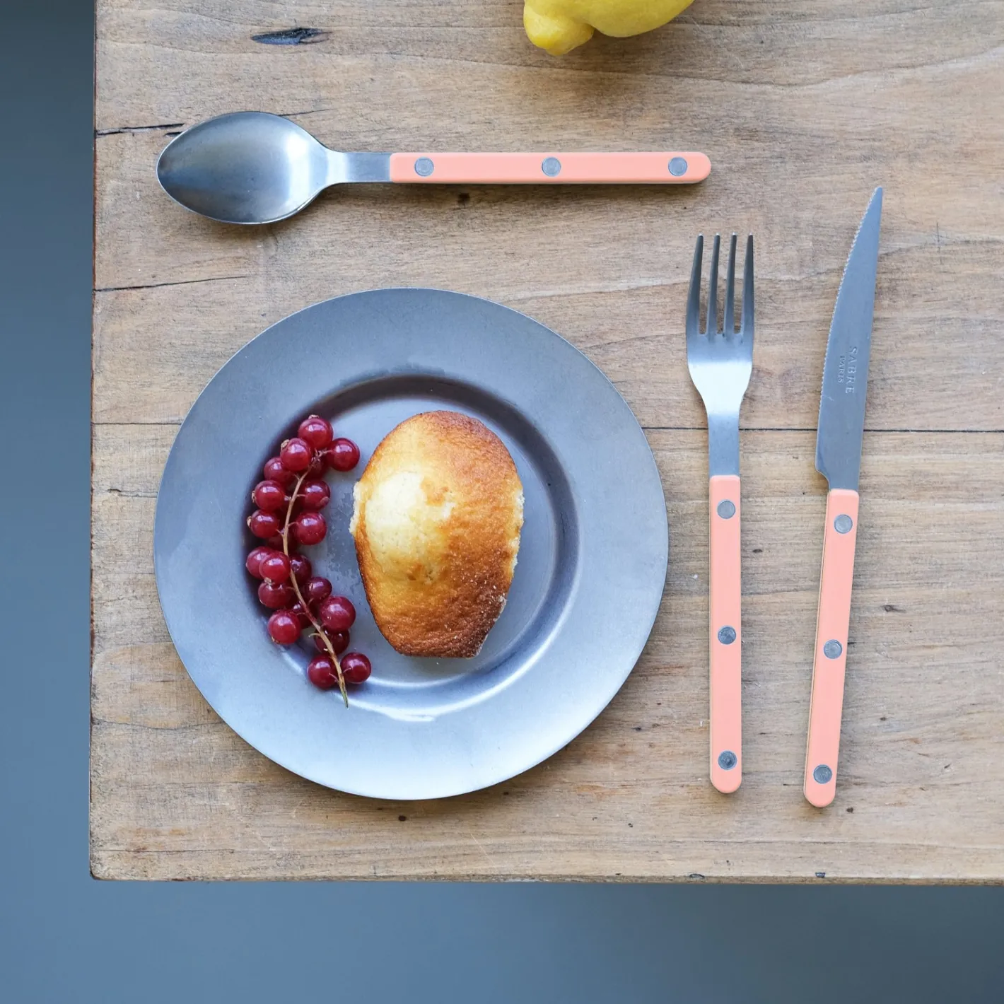 Sabre Paris Bistrot Vintage Solid, Nude Pink | Dessert Knife
