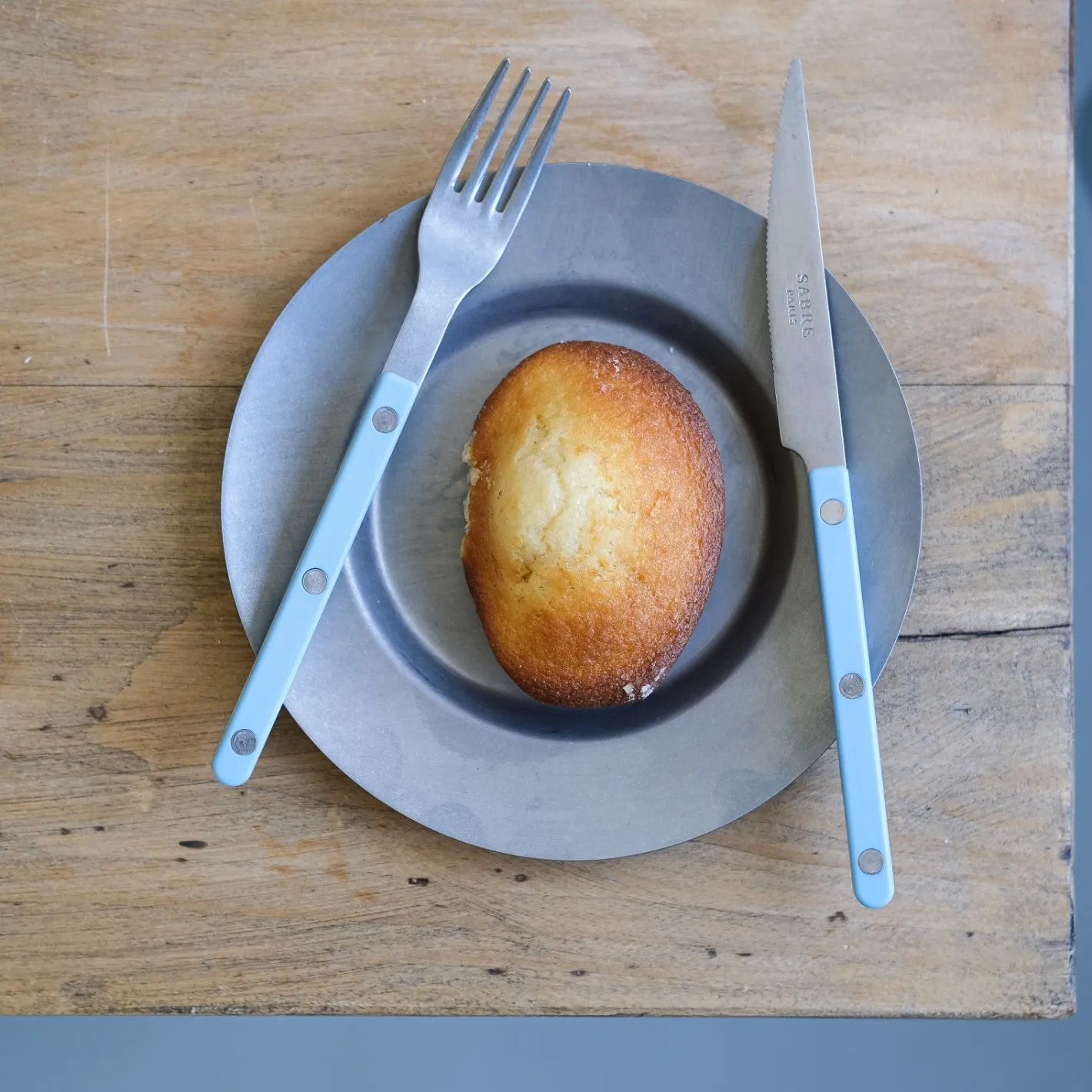 Sabre Paris Bistrot Vintage Solid, Pastel blue | Salad Fork