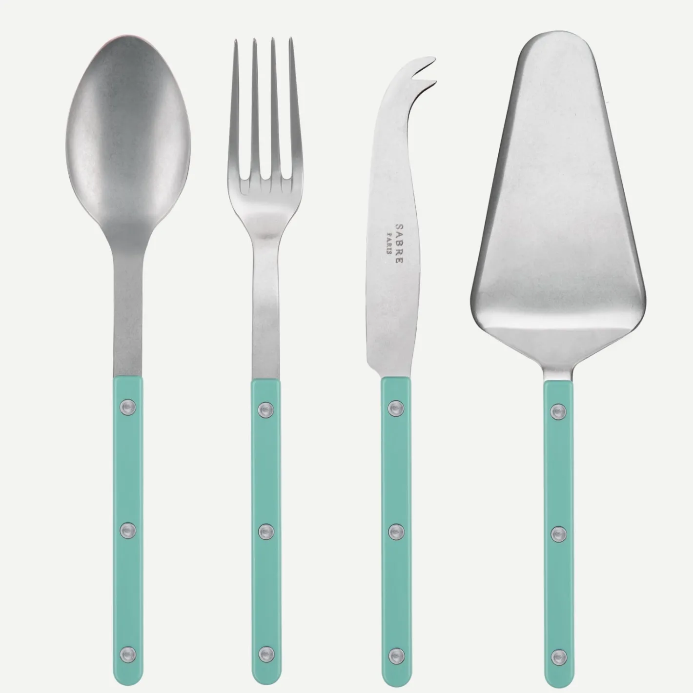 Sabre Paris Bistrot Vintage Solid, Pastel green | Set Of 4 Must-have Serving Pieces