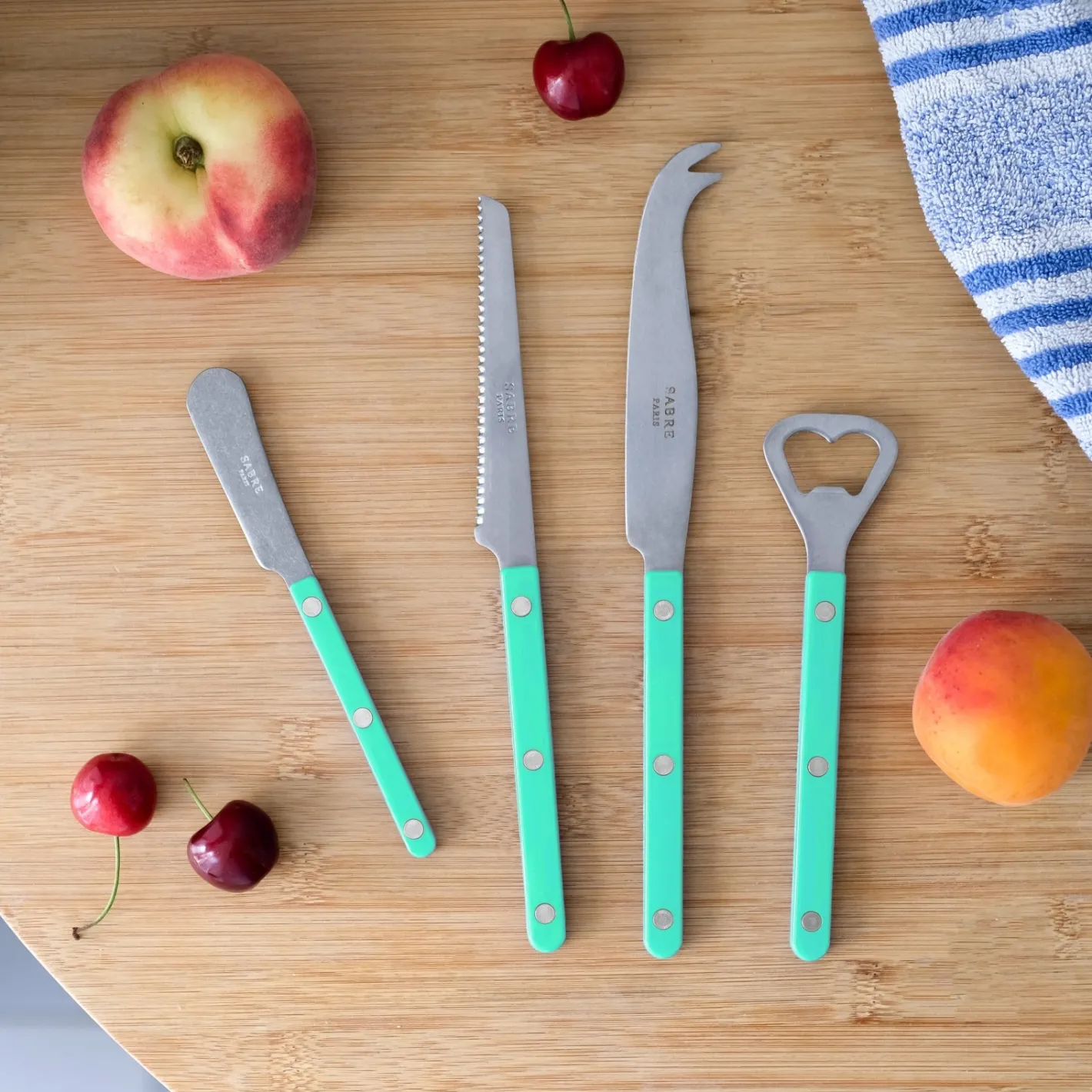 Sabre Paris Bistrot Vintage Solid, Pastel green | Aperitif Set