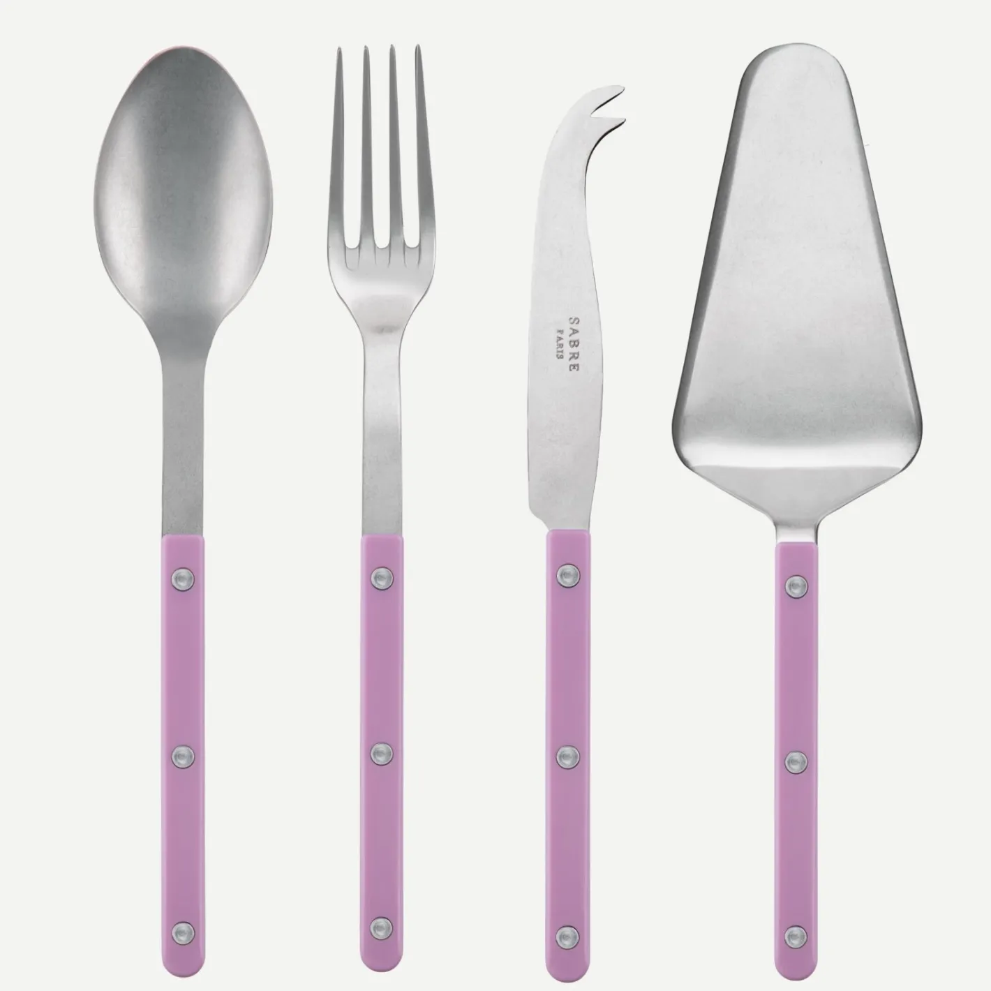 Sabre Paris Bistrot Vintage Solid, Pink | Set Of 4 Must-have Serving Pieces