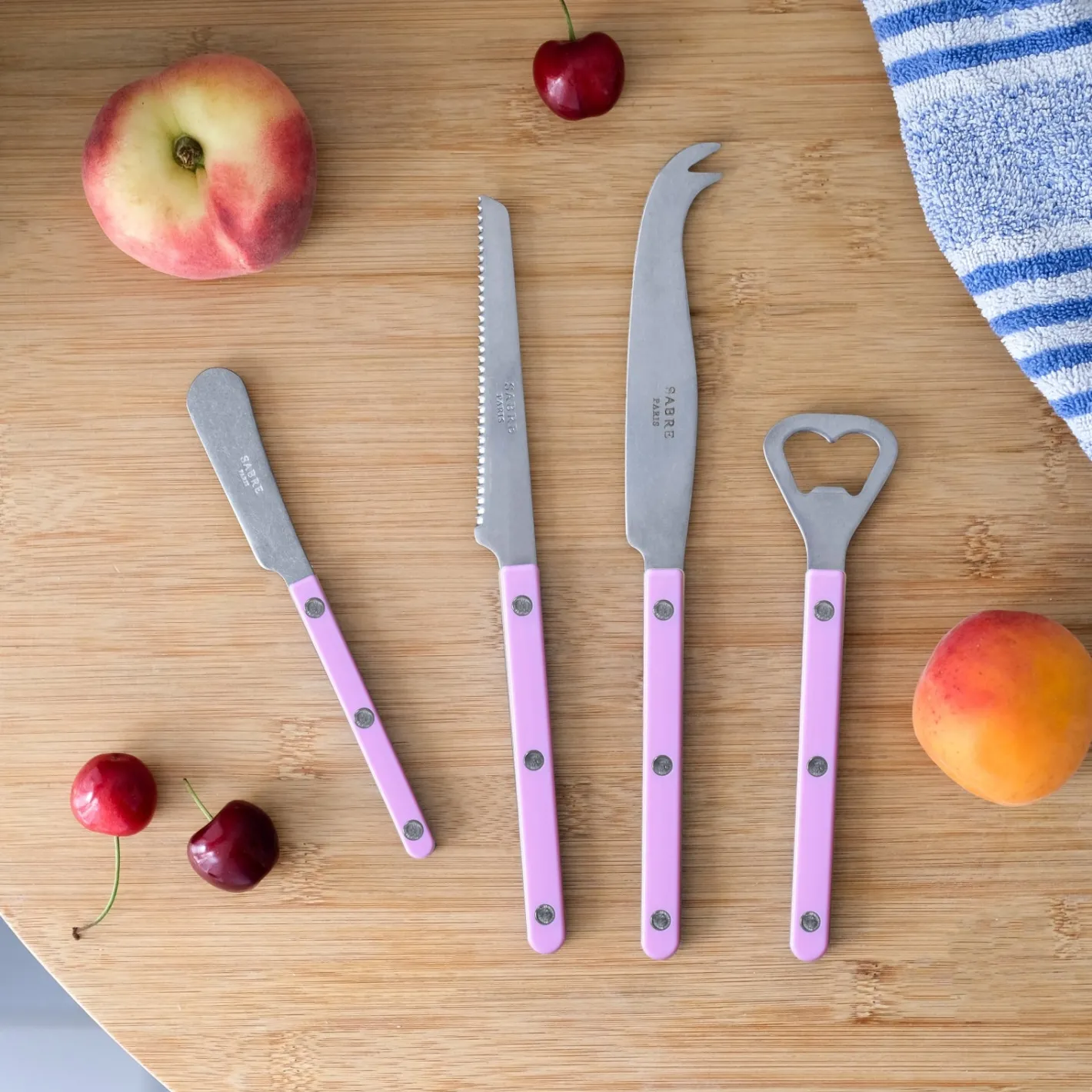 Sabre Paris Bistrot Vintage Solid, Pink | Aperitif Set