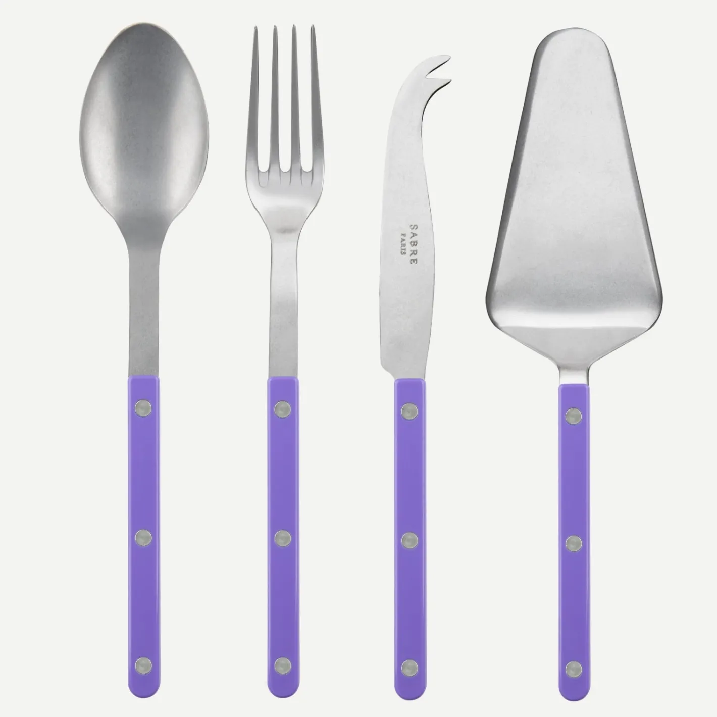 Sabre Paris Bistrot Vintage Solid, Purple | Set Of 4 Must-have Serving Pieces