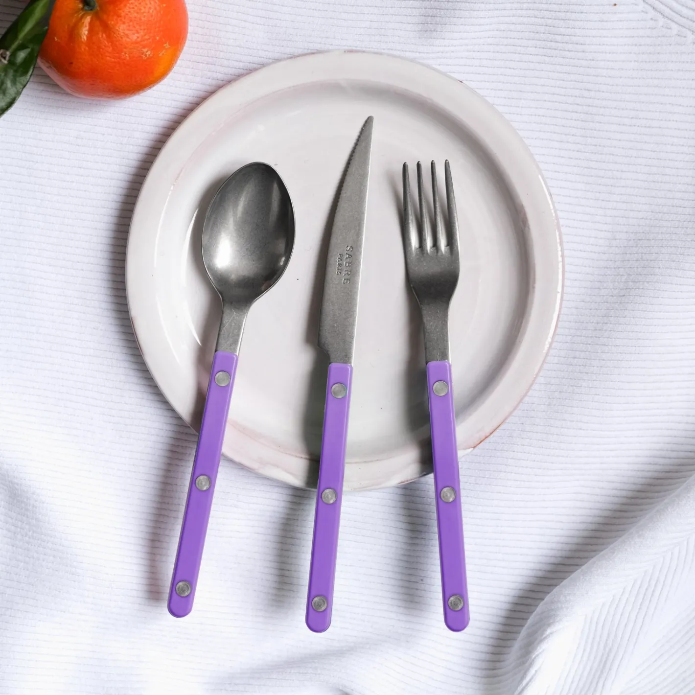 Sabre Paris Bistrot Vintage Solid, Purple | Salad Fork