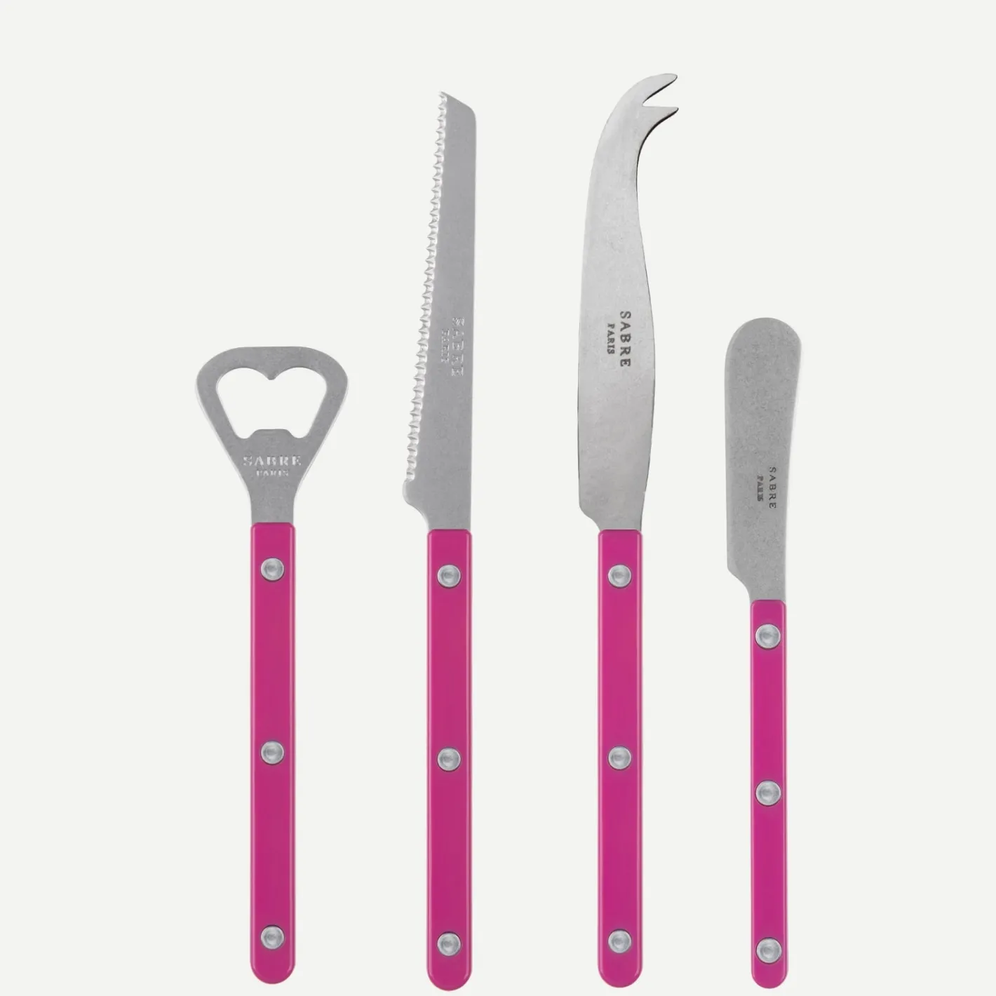 Sabre Paris Bistrot Vintage Solid, Raspberry | Aperitif Set