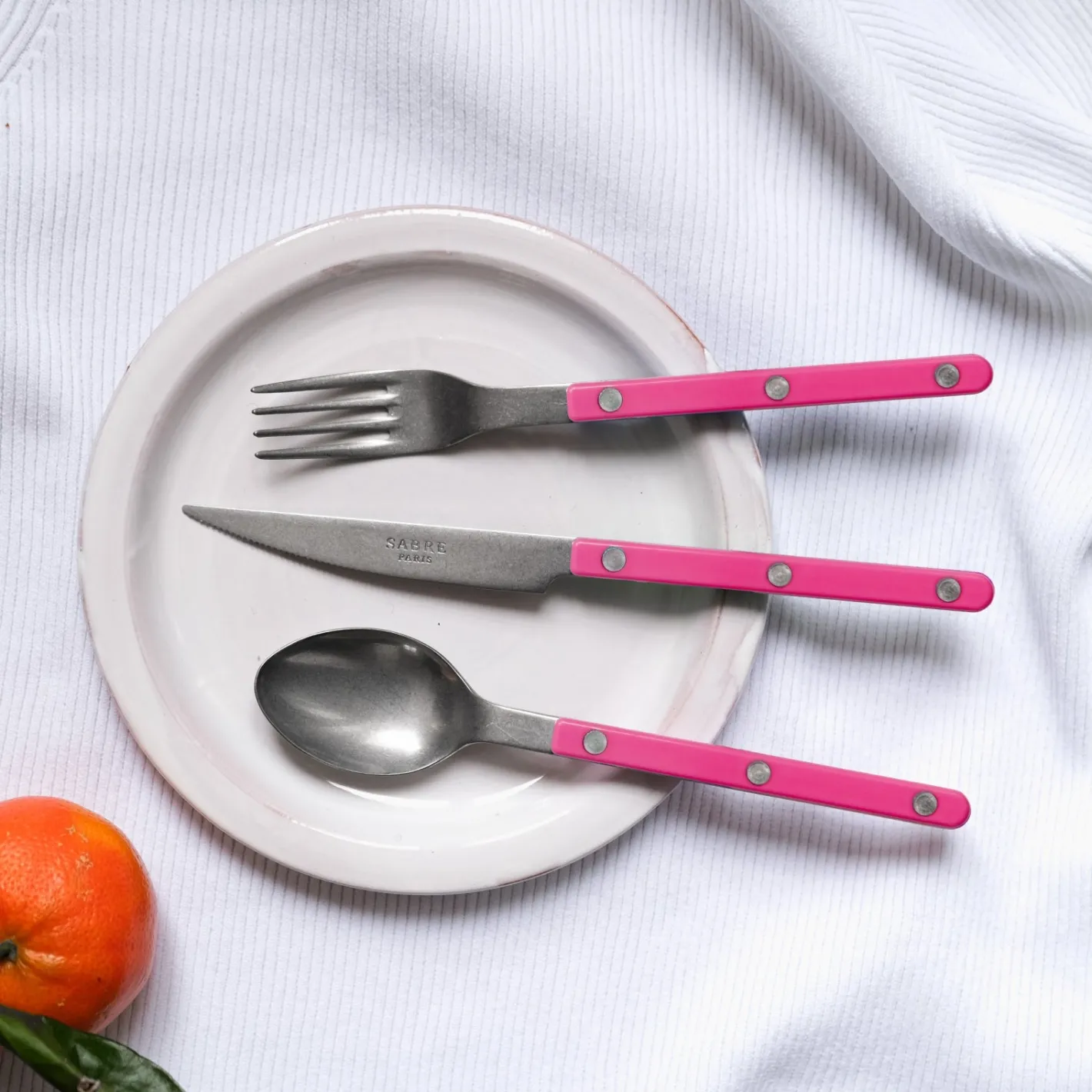 Sabre Paris Bistrot Vintage Solid, Raspberry | Dessert Knife