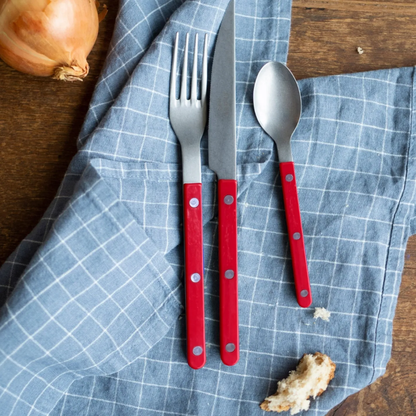 Sabre Paris Bistrot Vintage Solid, Red | Dinner Knife