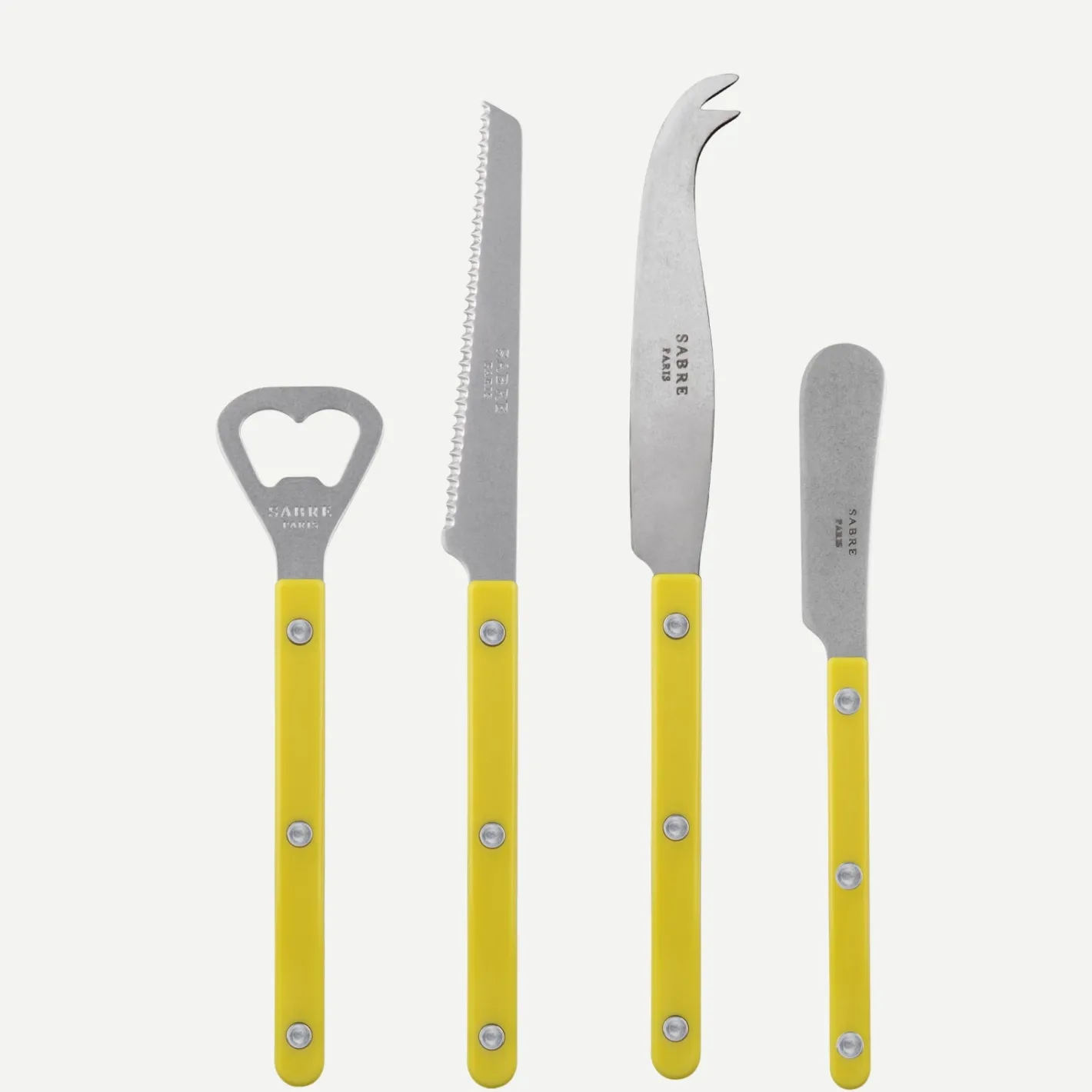 Sabre Paris Bistrot Vintage Solid, Yellow | Aperitif Set