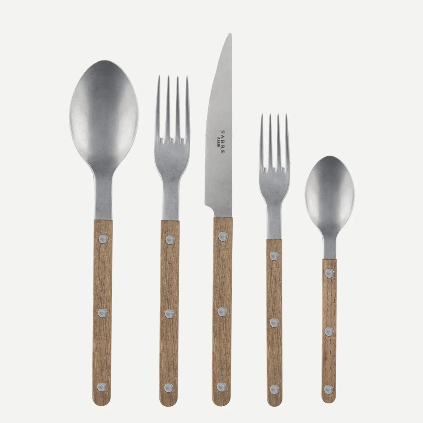 Sabre Paris Bistrot Vintage Teak, Teak | 20 Pieces Set
