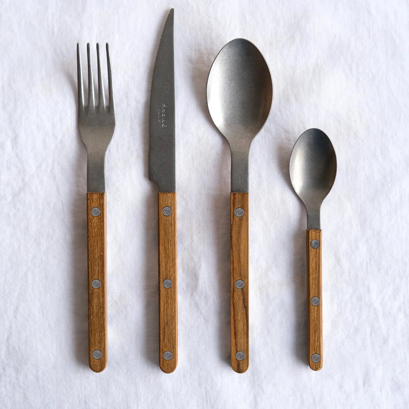 Sabre Paris Bistrot Vintage Teak, Teak | 24 Pieces Set