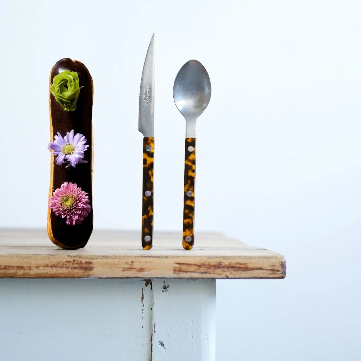 Sabre Paris Bistrot Vintage Tortoise, Faux Tortoise | Dessert Knife