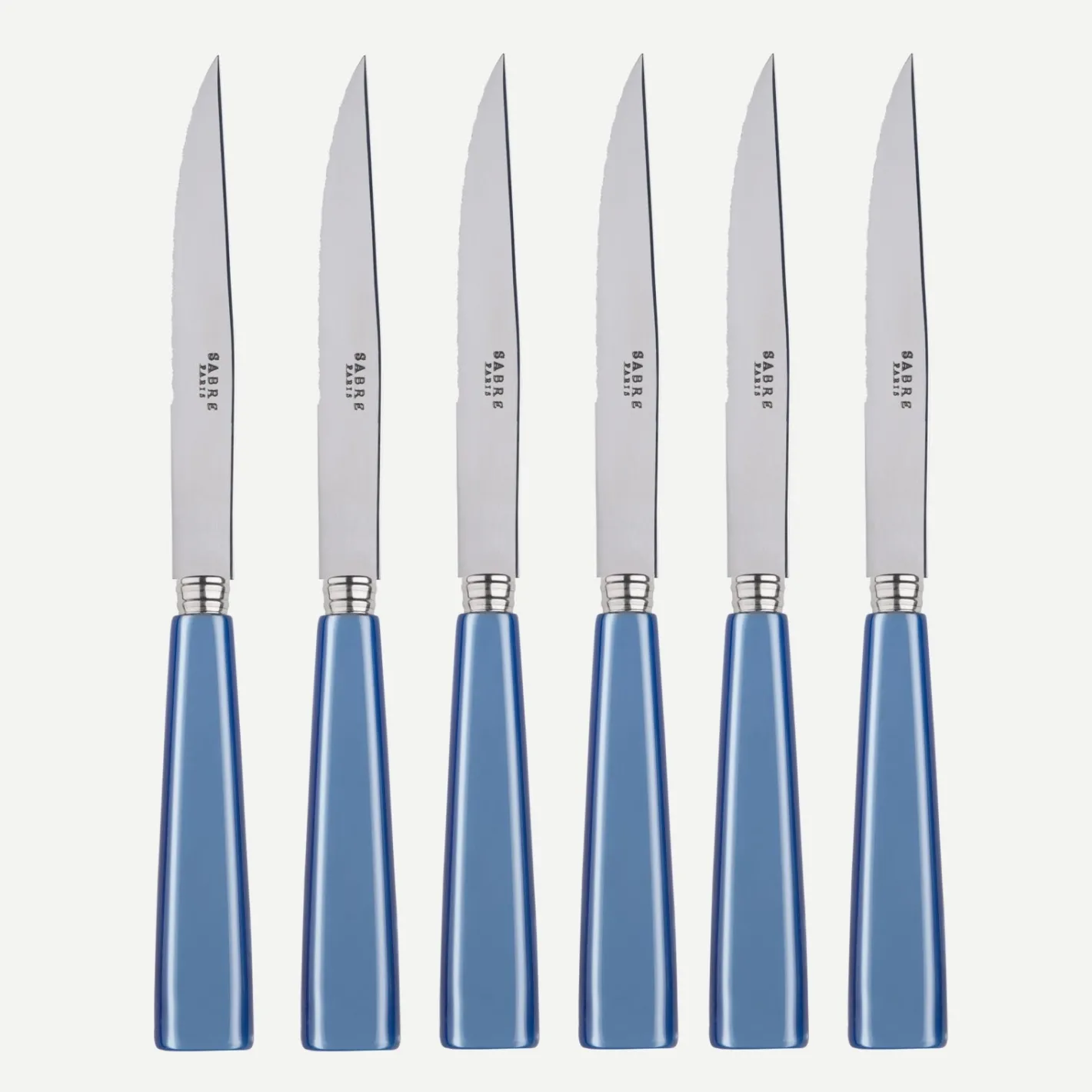 Sabre Paris Icône,Bleu clair | Set Of 6 Steak Knives
